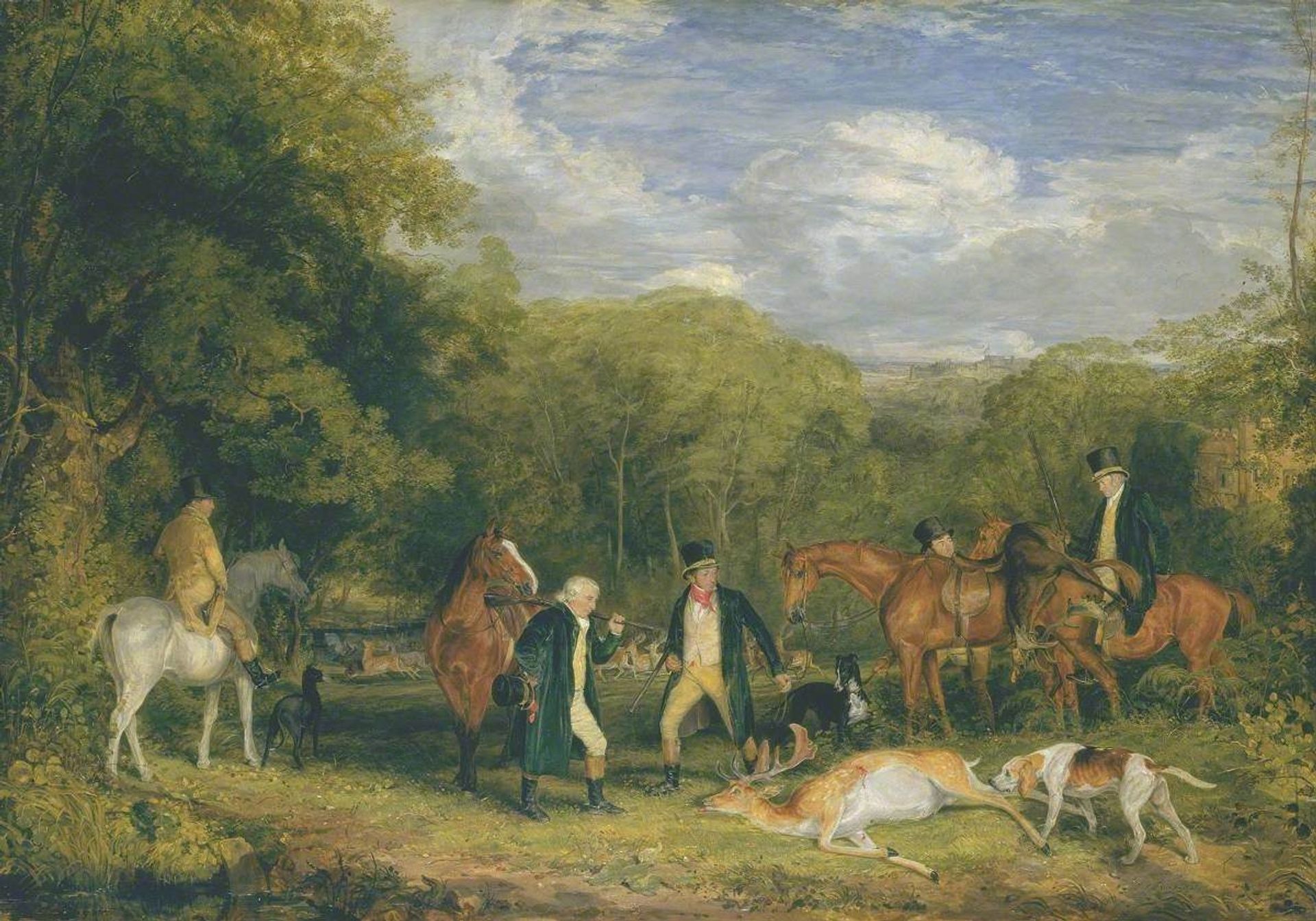 Buck-shooting in Windsor Great Park by John Frederick Lewis