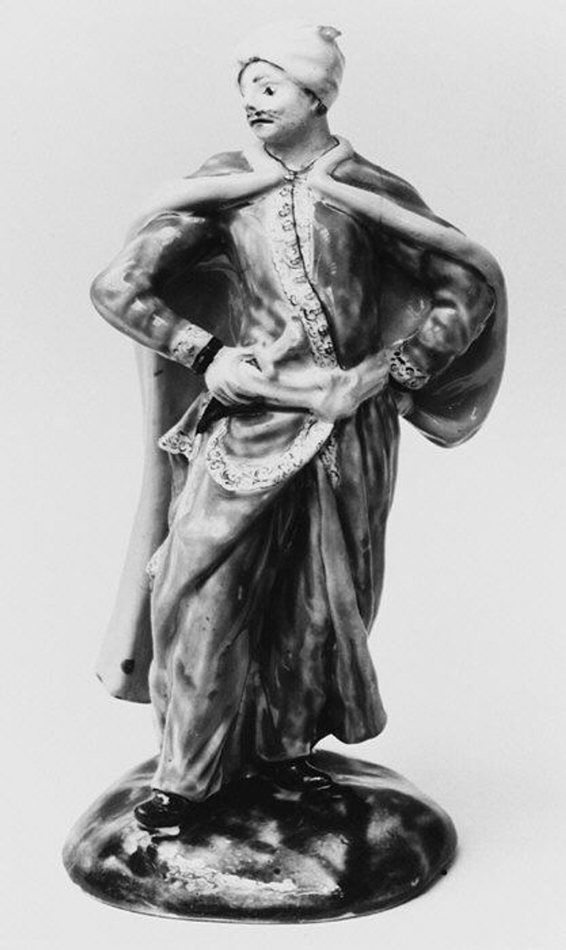 Turkish man (one of a pair) by Meissen Manufactory
