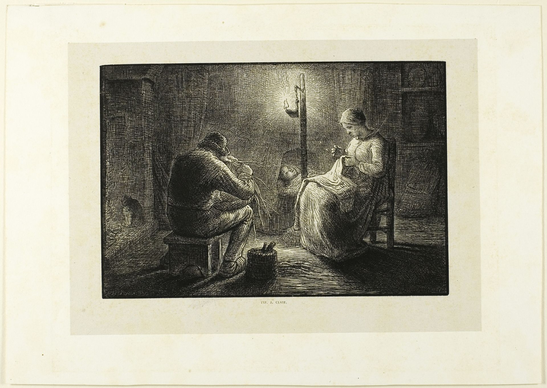 Night by Jacques-Adrien Lavieille