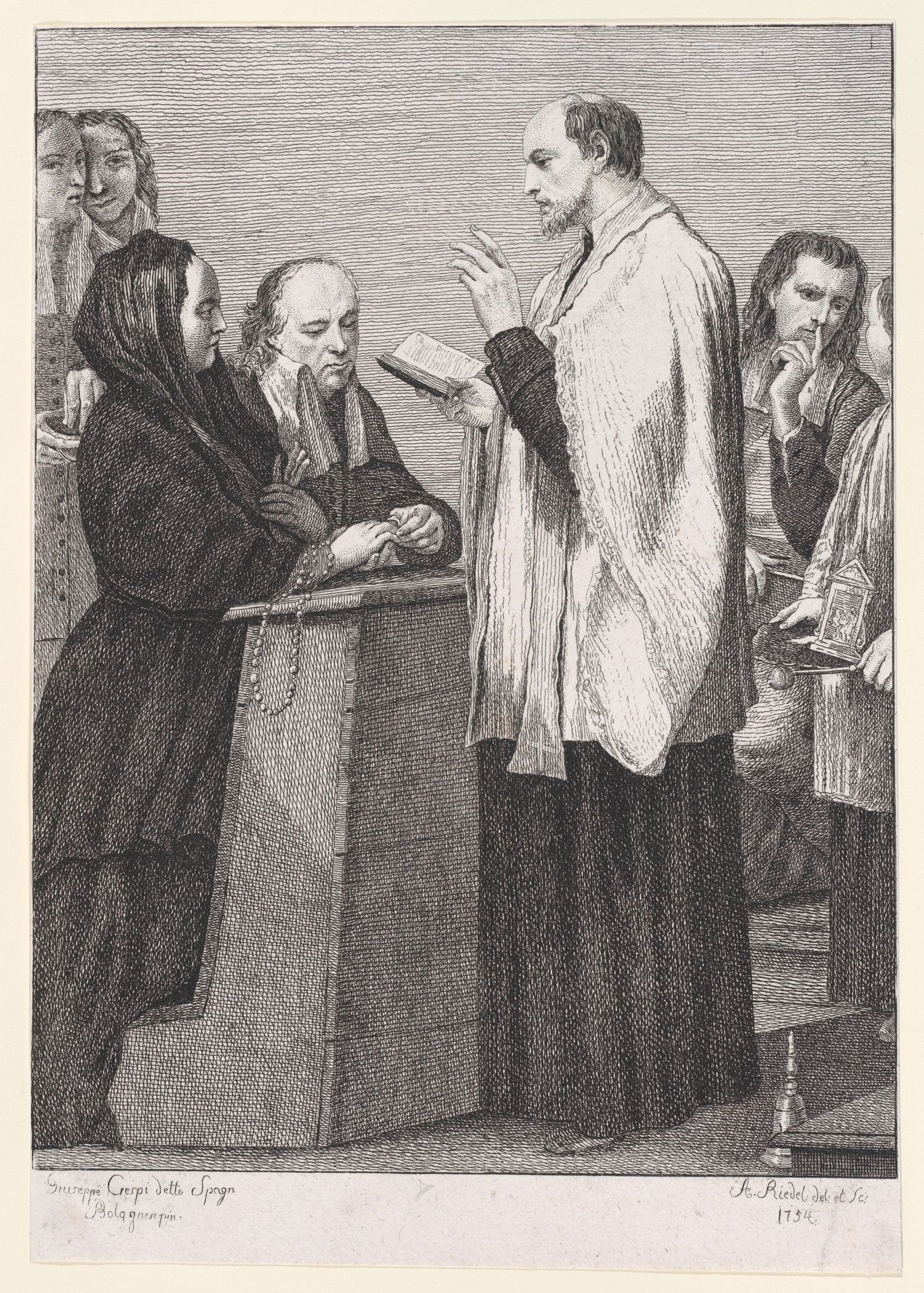 Matrimony, from "The Seven Sacraments" by Johann Anton Riedel