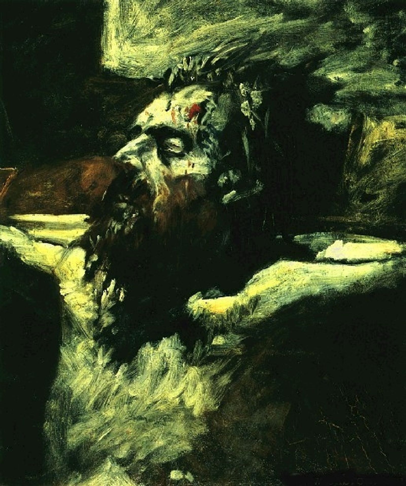 Christ Head by Nikolai Ge