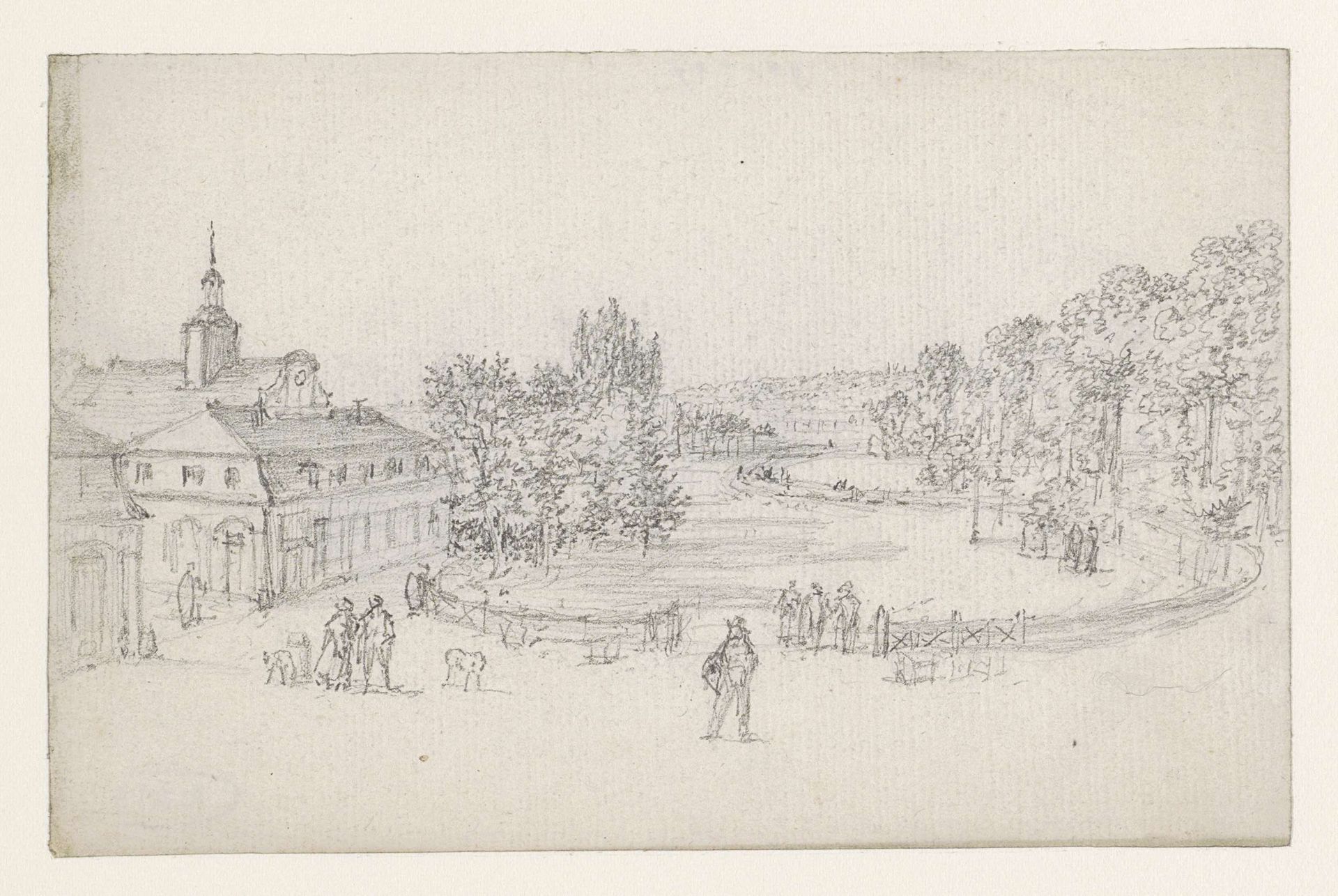 Saint Cloud (?) by Georges Michel