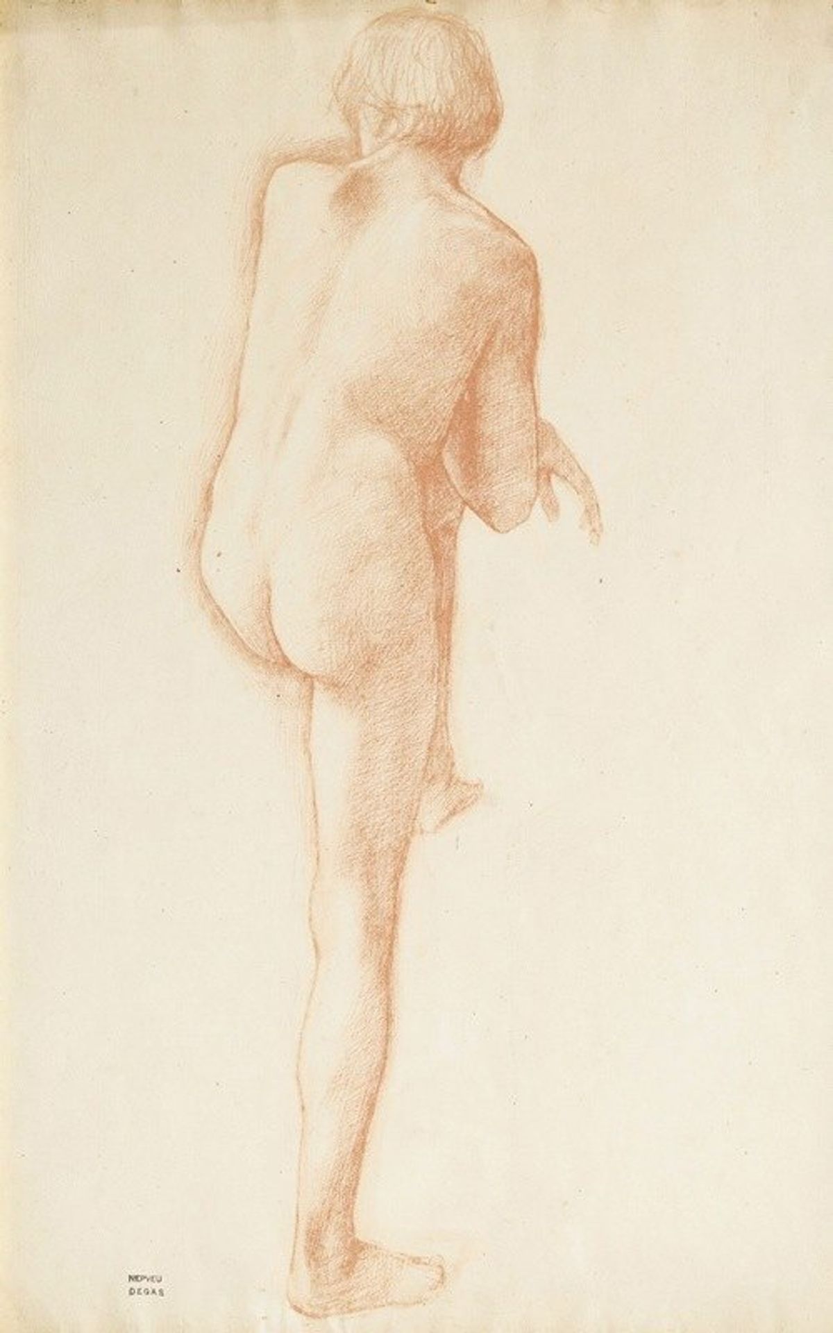 Academy of a man by Edgar Degas