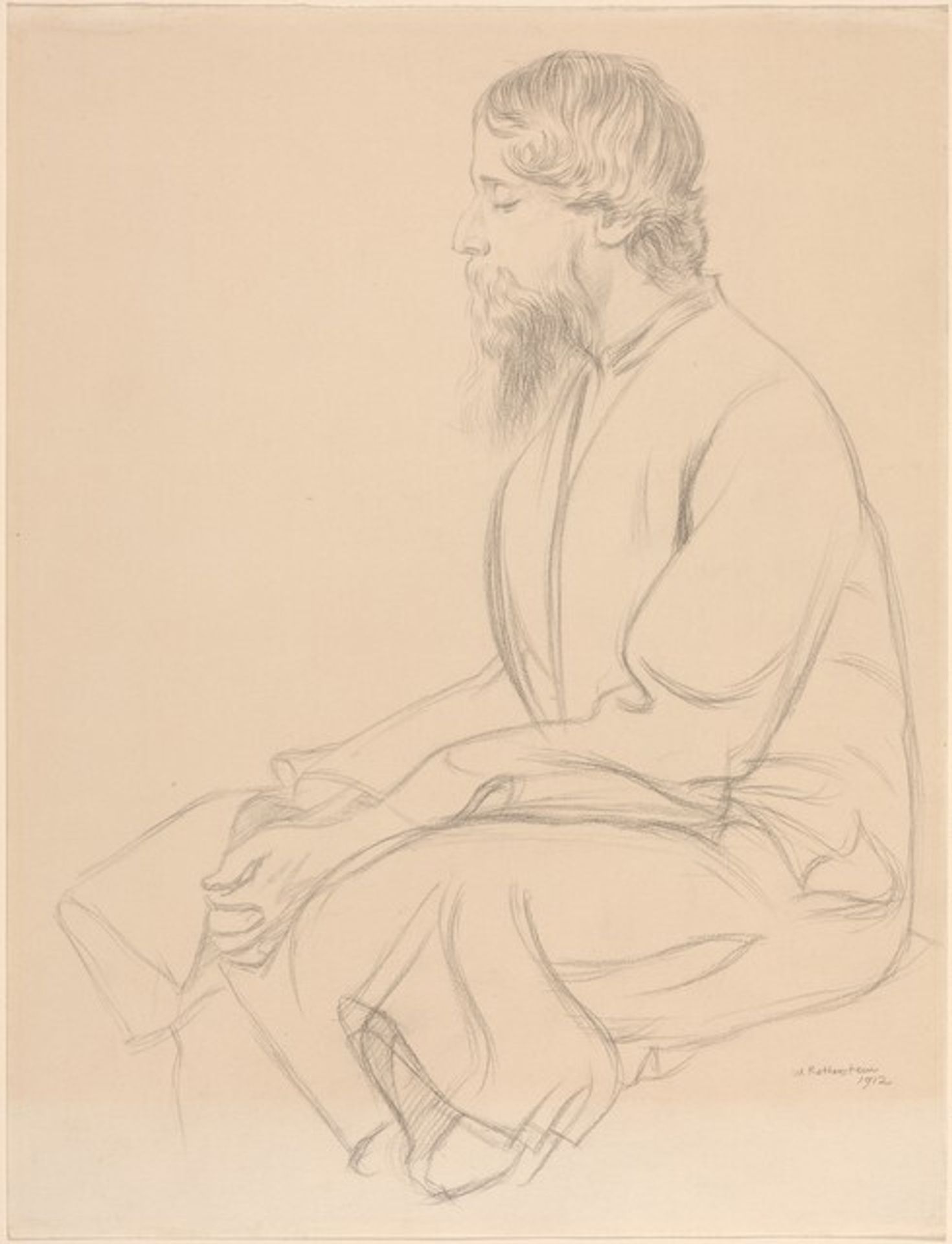 Sir Rabindranath Tagore by Sir William Rothenstein