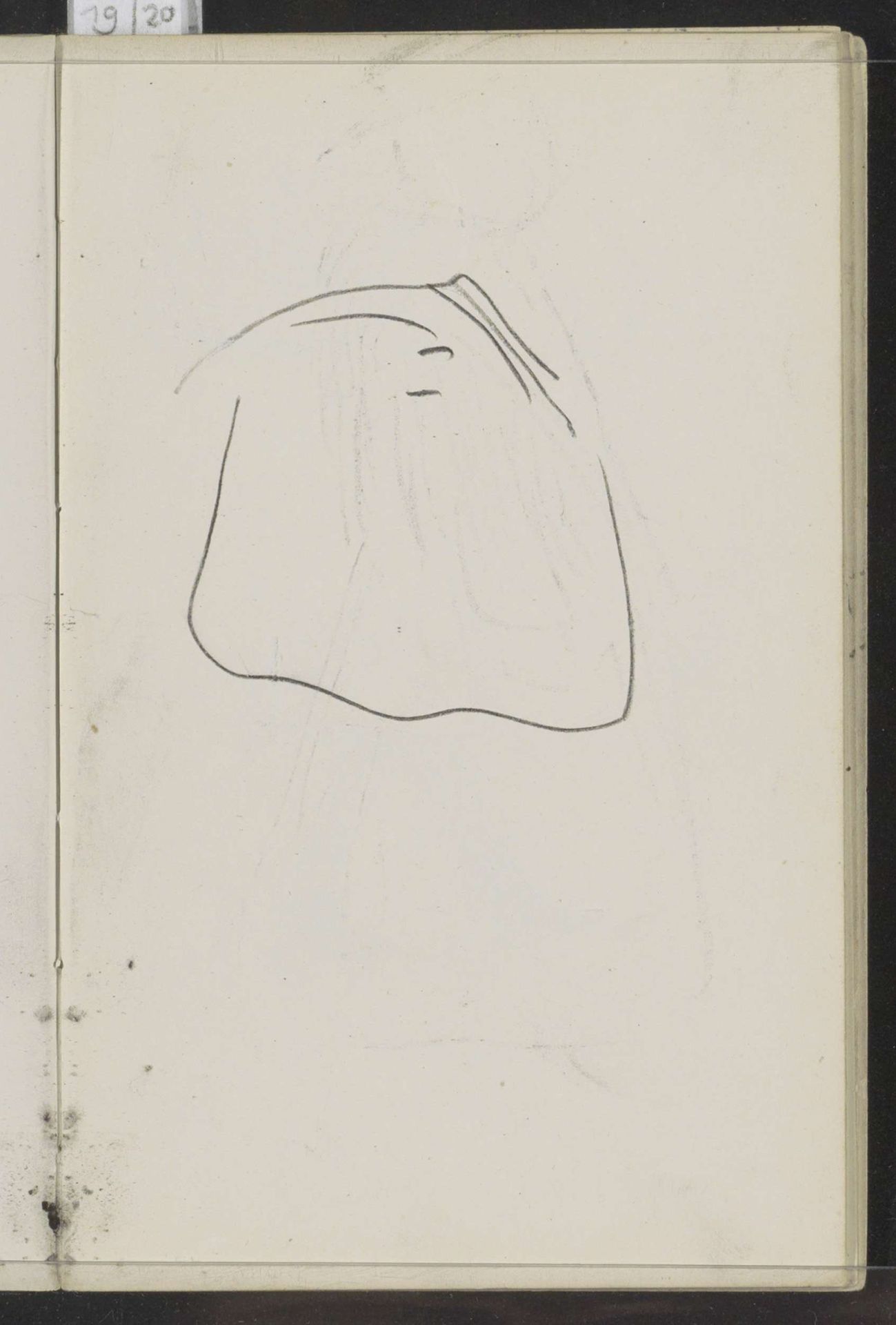 Studie, mogelijk een kledingstuk by Carel Adolph Lion Cachet