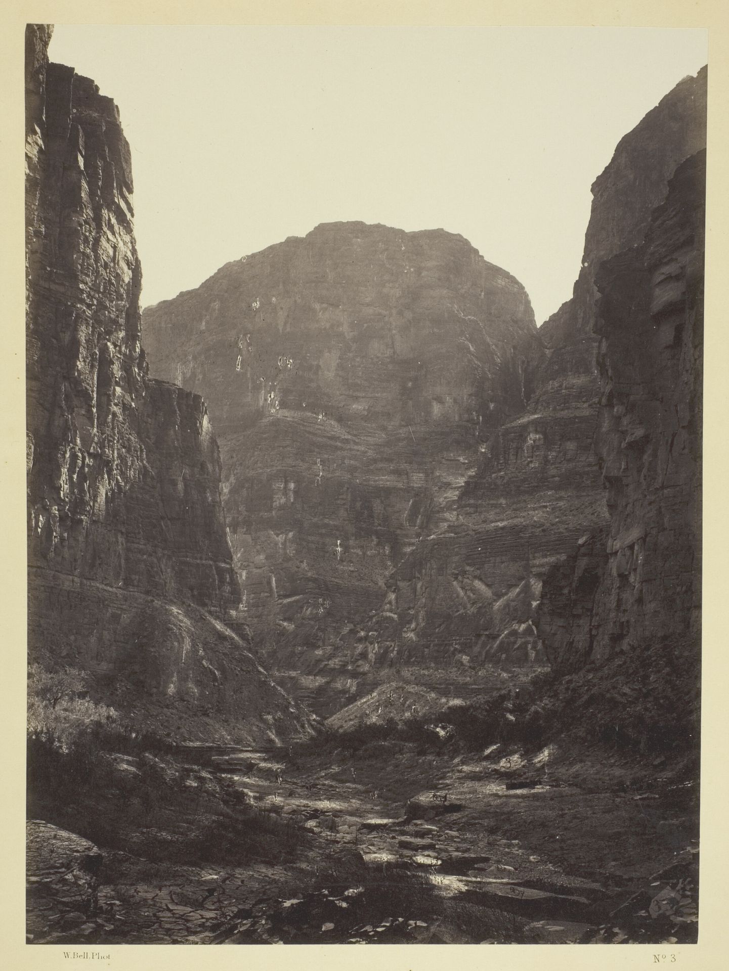 Cañon of Kanab Wash, Colorado River, Looking South by William Bell
