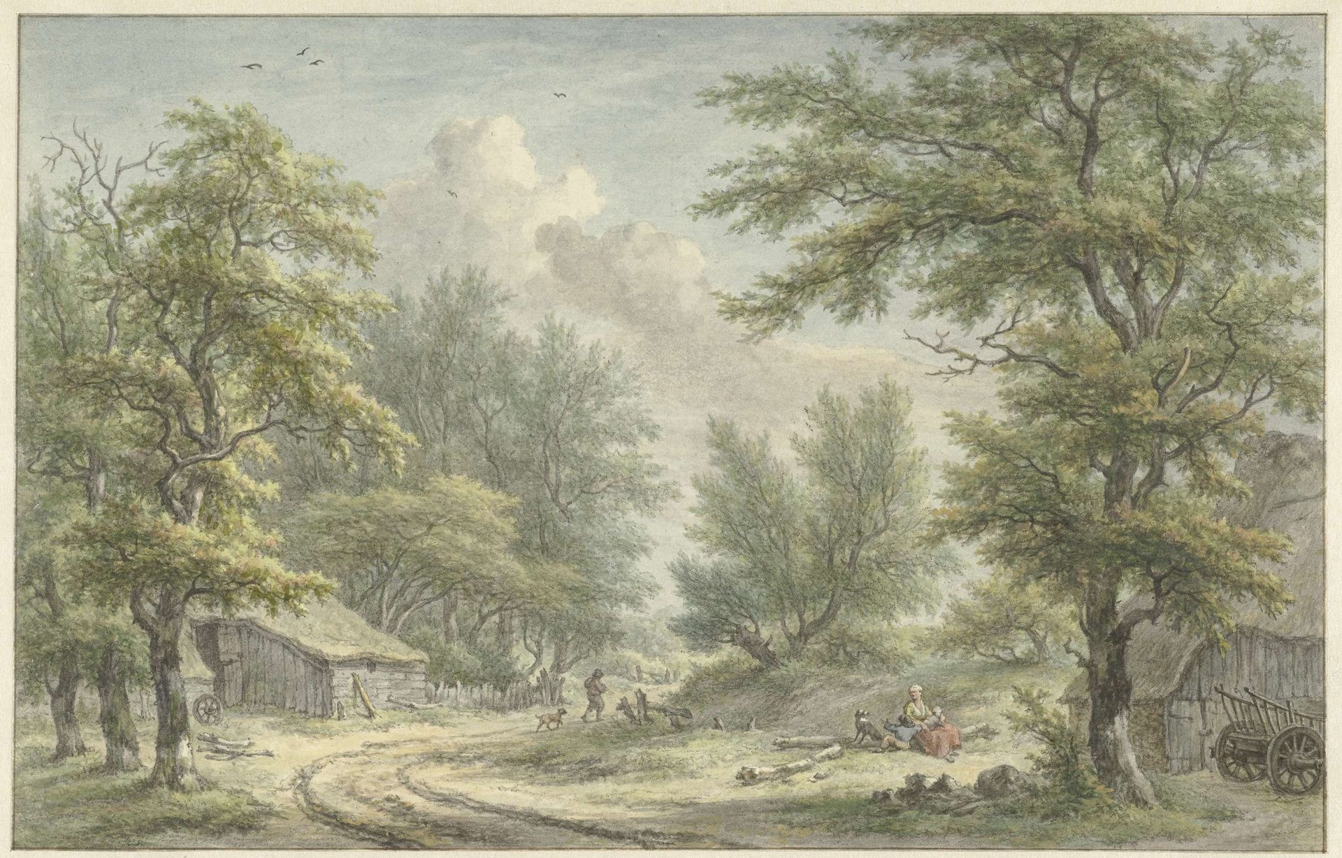 Landschap bij Eext, Drenthe by Egbert van Drielst