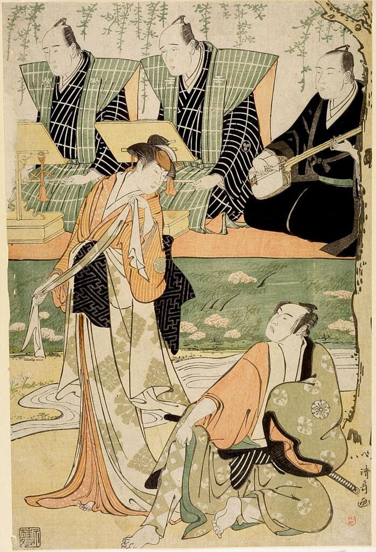 Actors Mimaru TomijirÅ and Matsumoto KÅshirÅ 1st by Torii Kiyonaga