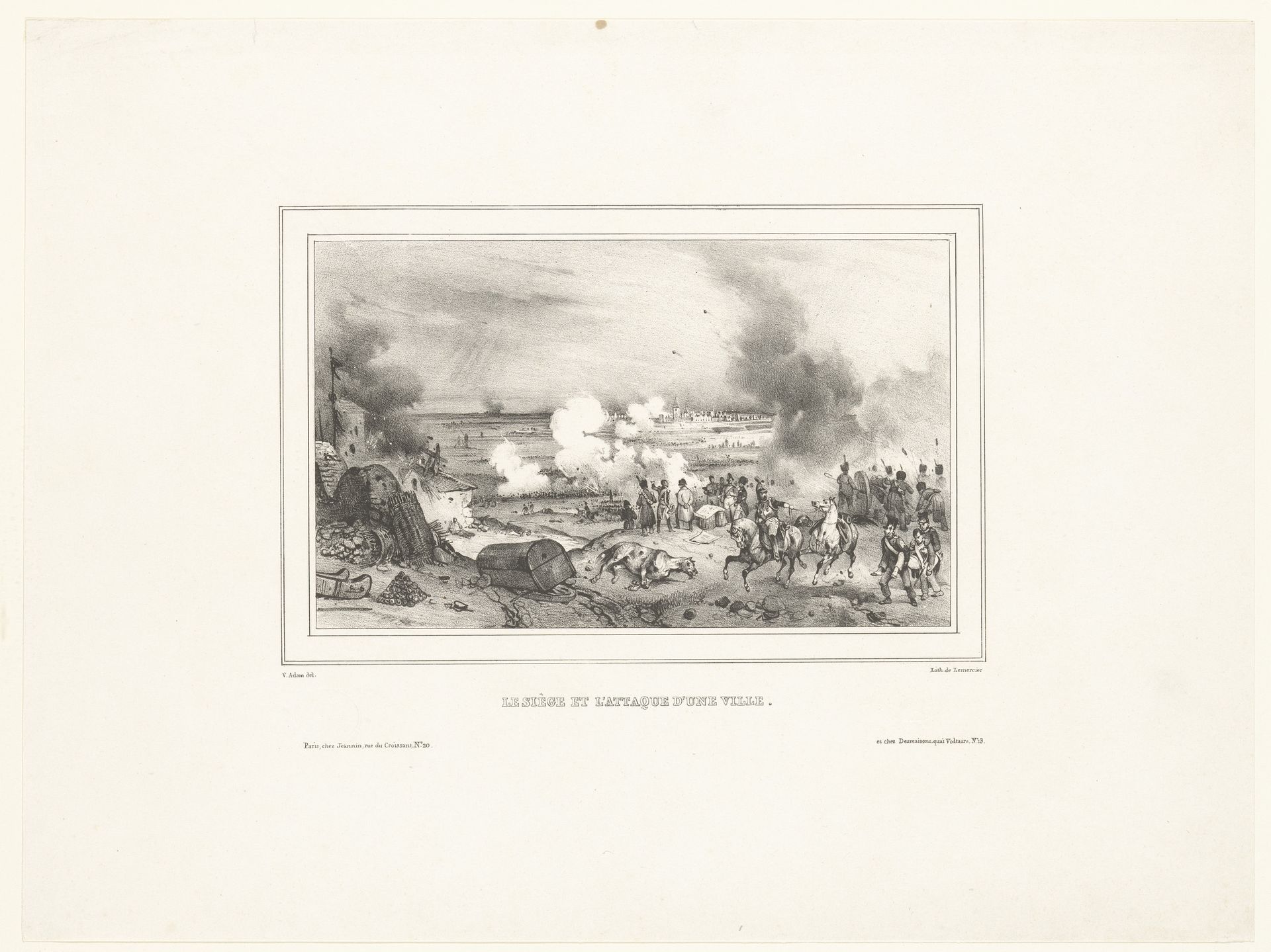 Afgesproken gevecht in slagorde by Victor Adam