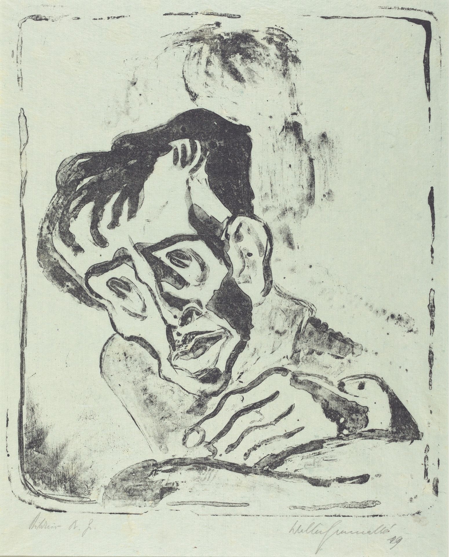 Bildnis Dr. Gr. by Walter Gramatté