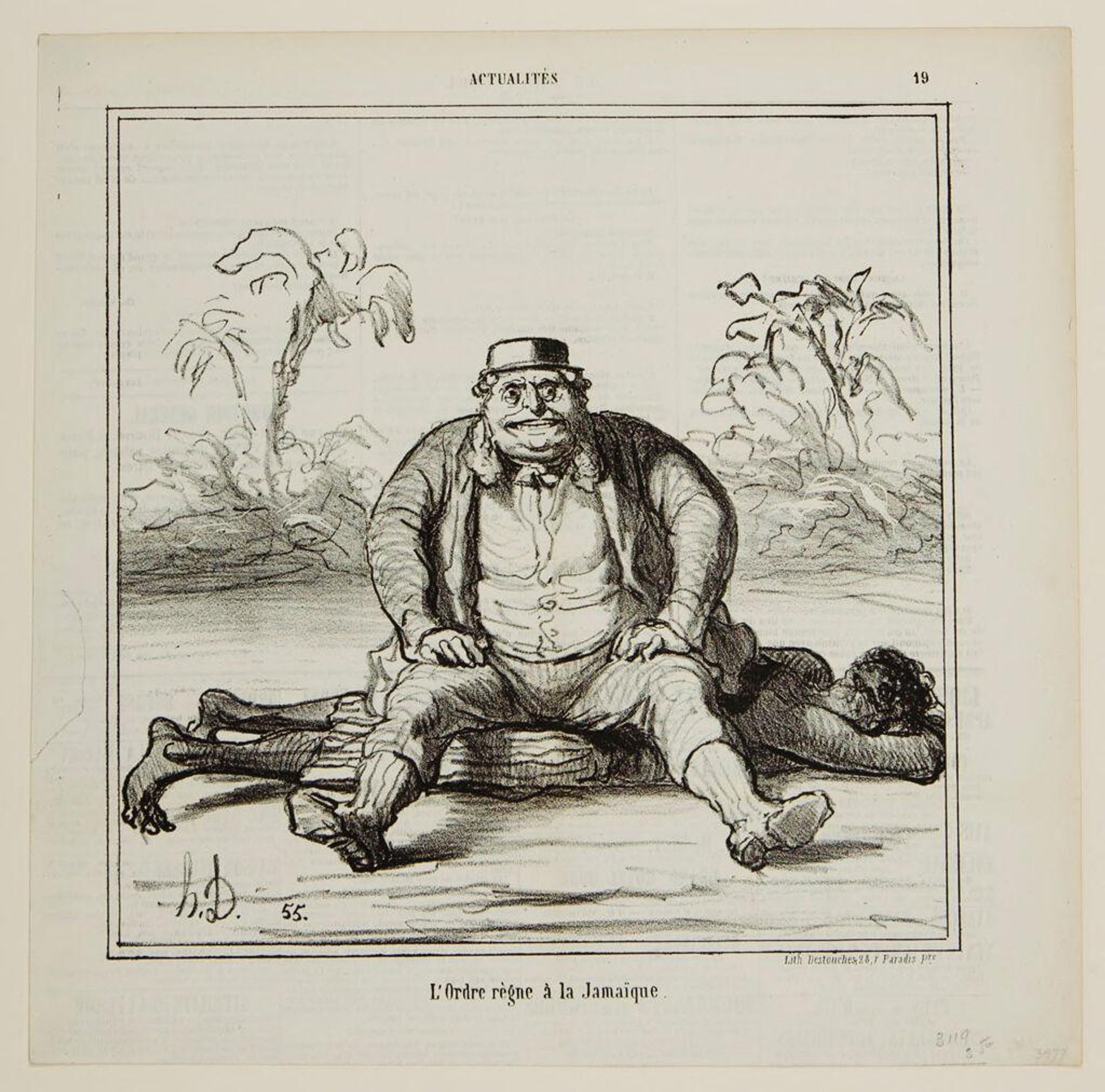 Order Reigns in Jamaica by Honoré Daumier