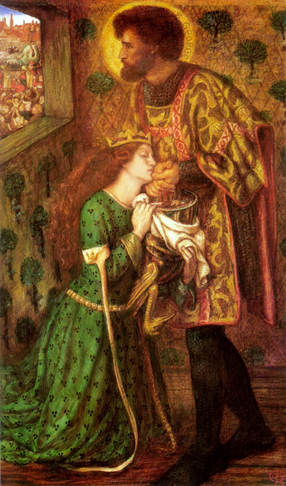 Saint George and the Princess Sabra by Dante Gabriel Rossetti