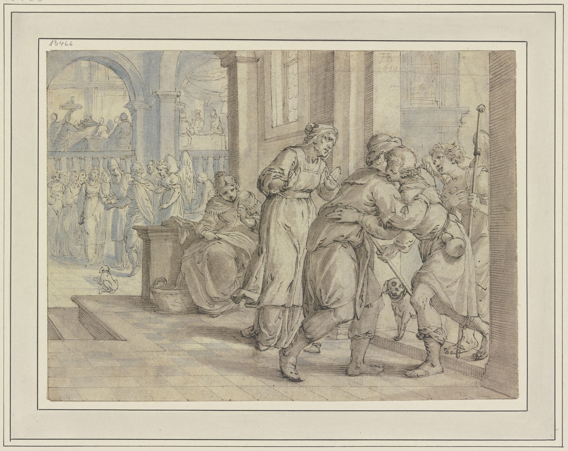 Die Einkehr des Tobias bei Raguël by Augustin Braun