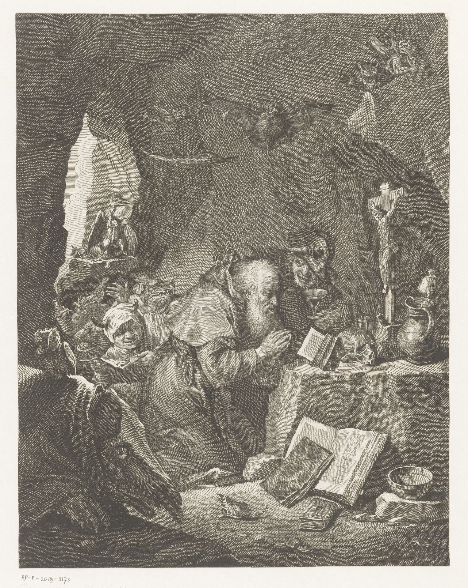 Verzoeking van de heilige Antonius by Anonymous