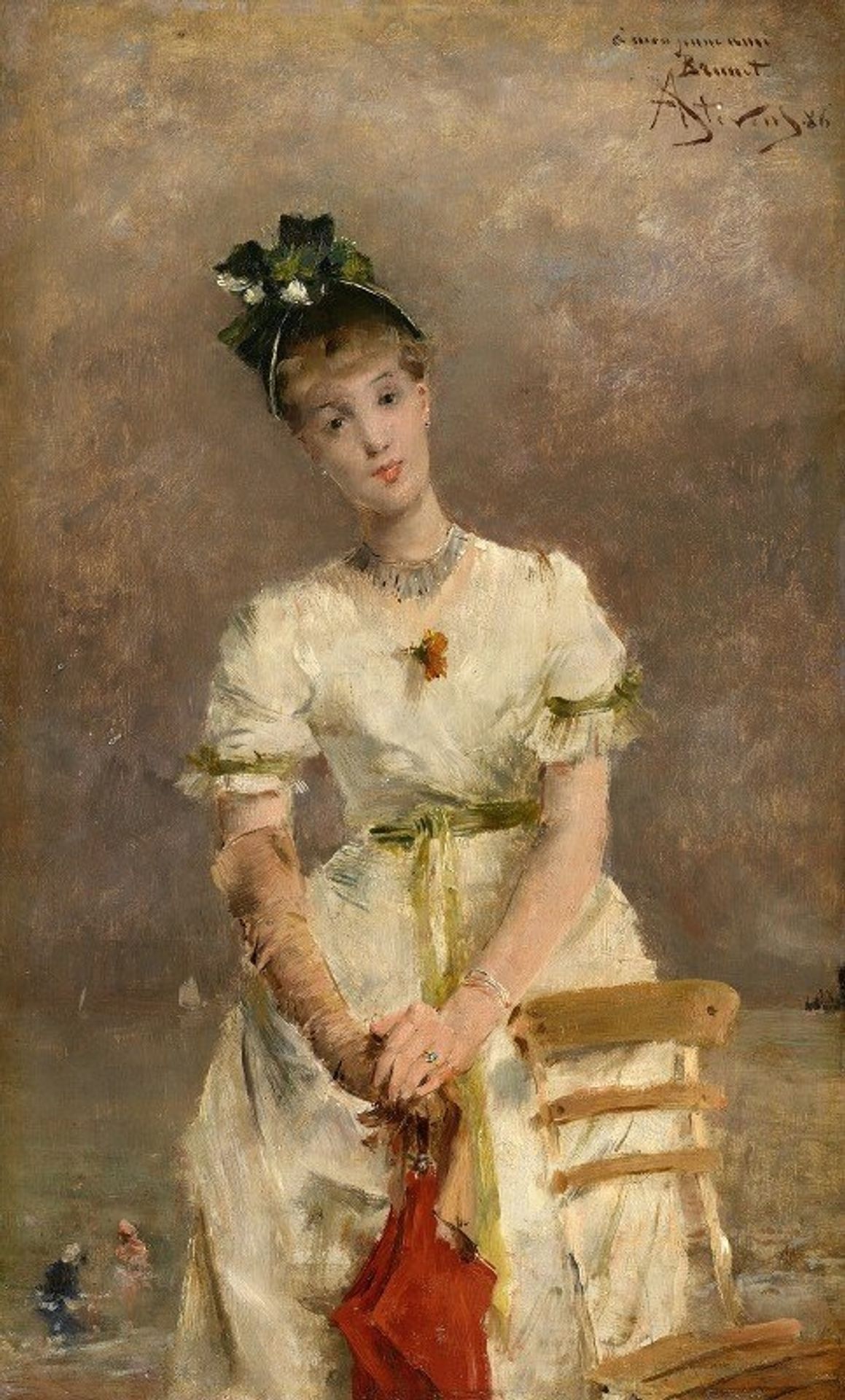 Young Woman By The Sea by Alfred Stevens