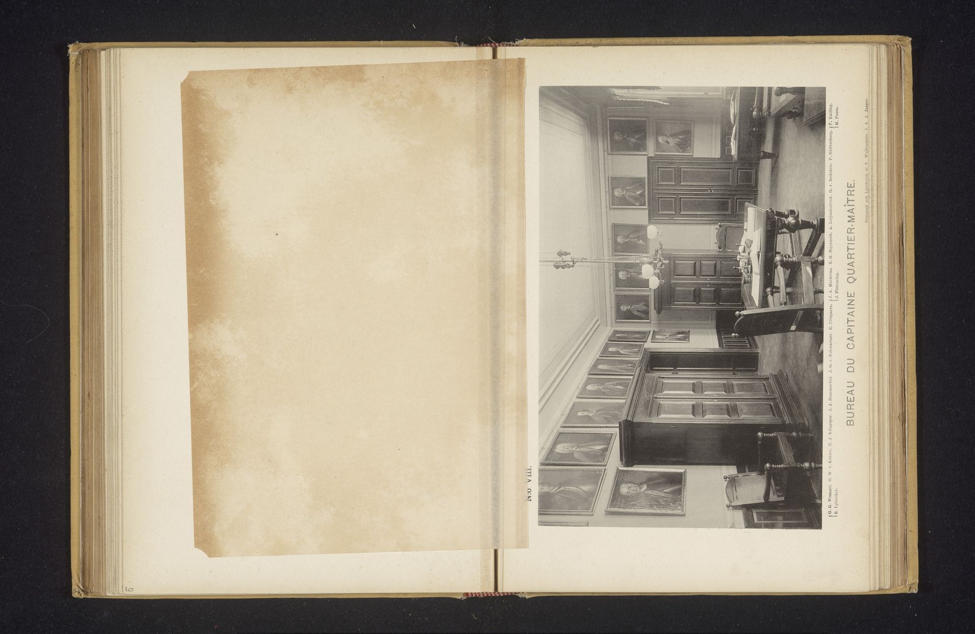 Kamer van een kapitein in een kazerne van de Svea livgarde in Stockholm by V. Wolfenstein