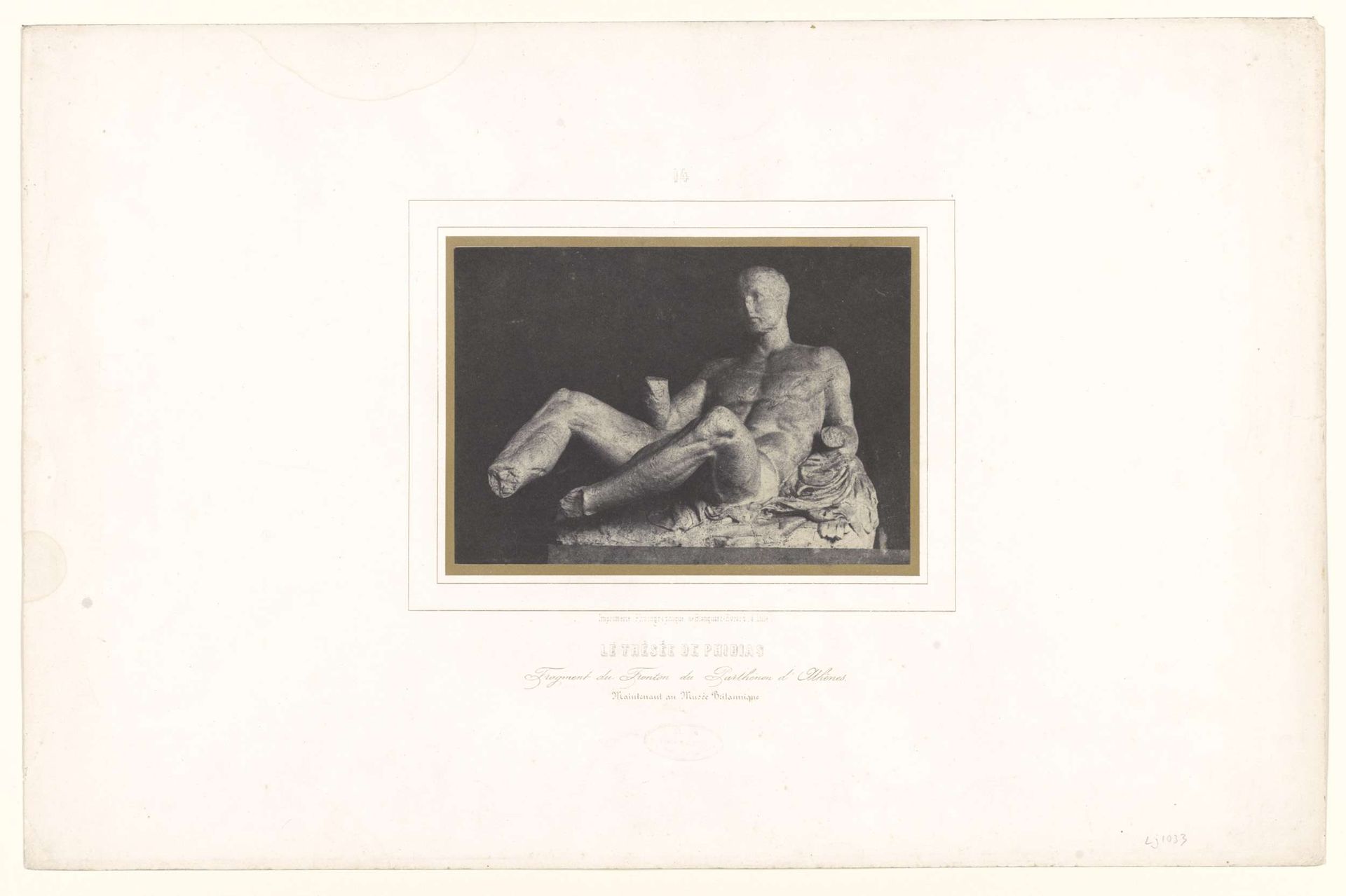 Sculptuur van Dionysos of Herakles, door Phidias by Anonymous