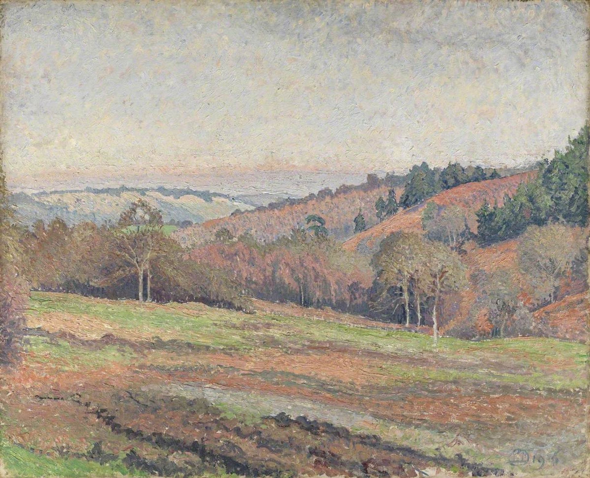 Old Mark's Field, Coldharbour, Surrey by Lucien Pissarro
