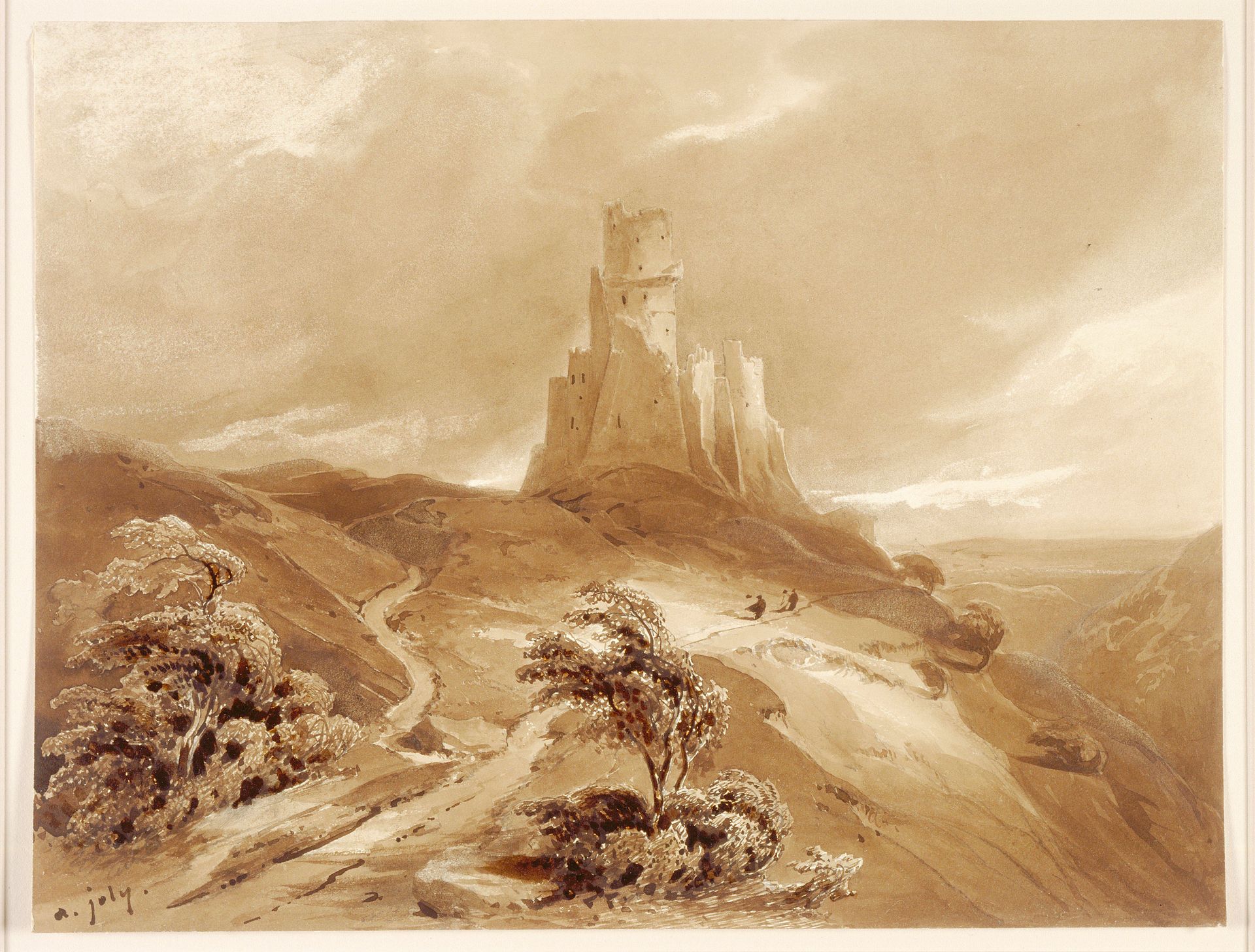 Ruins of a Château de Tournoel by Alexis-Victor Joly