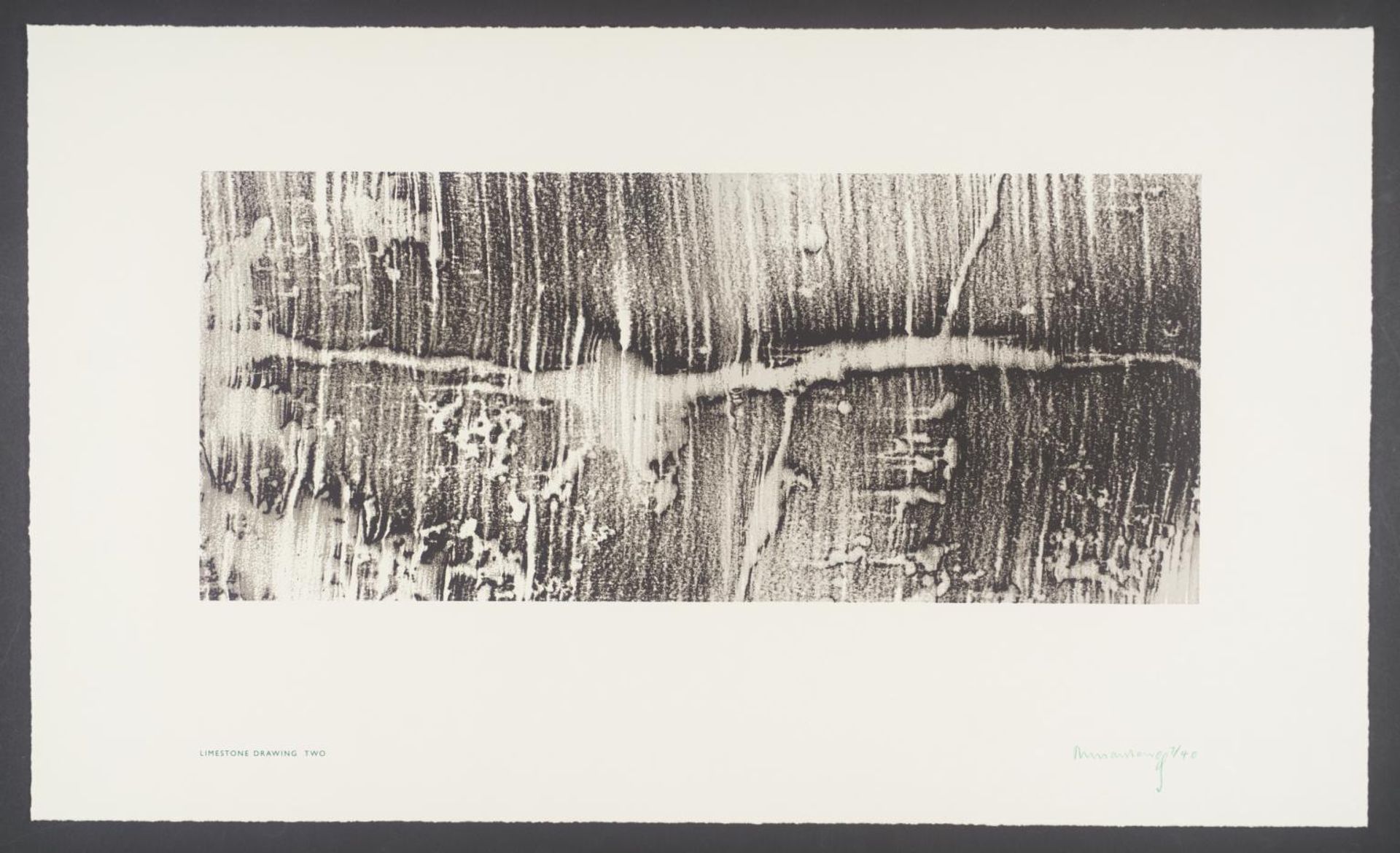 Limestone Drawing Two by Richard Long