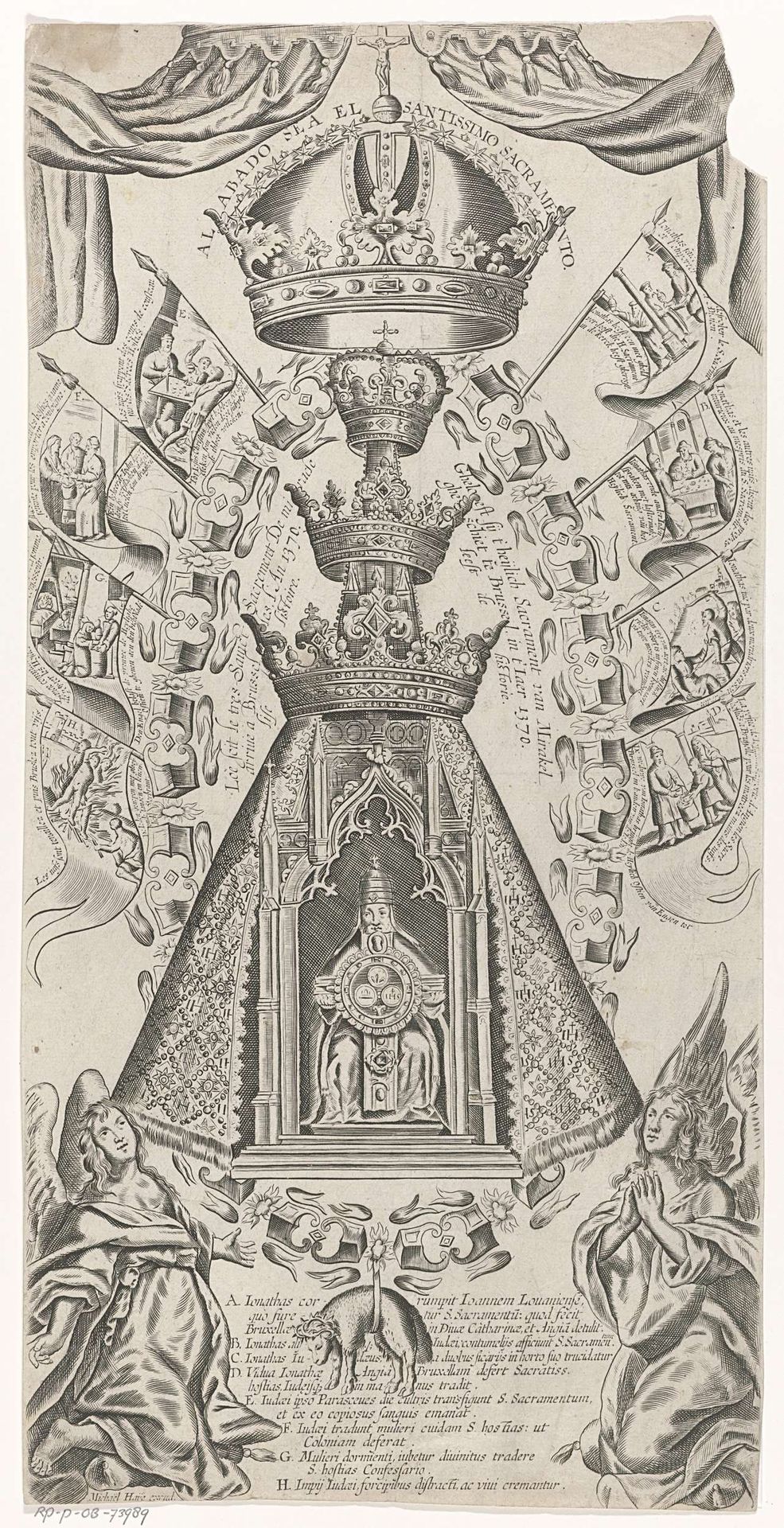 Tabernakel met crucifix by Anonymous