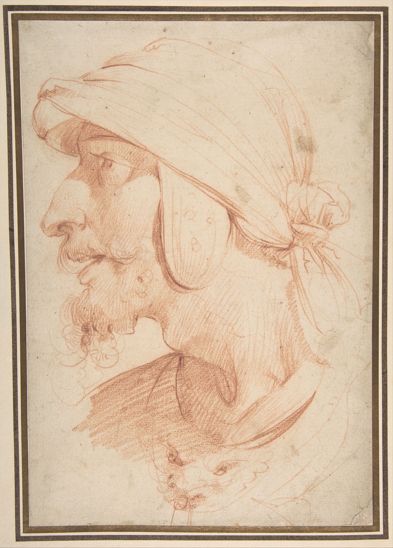 Head of a Warrior by Cavaliere d'Arpino (Giuseppe Cesari)