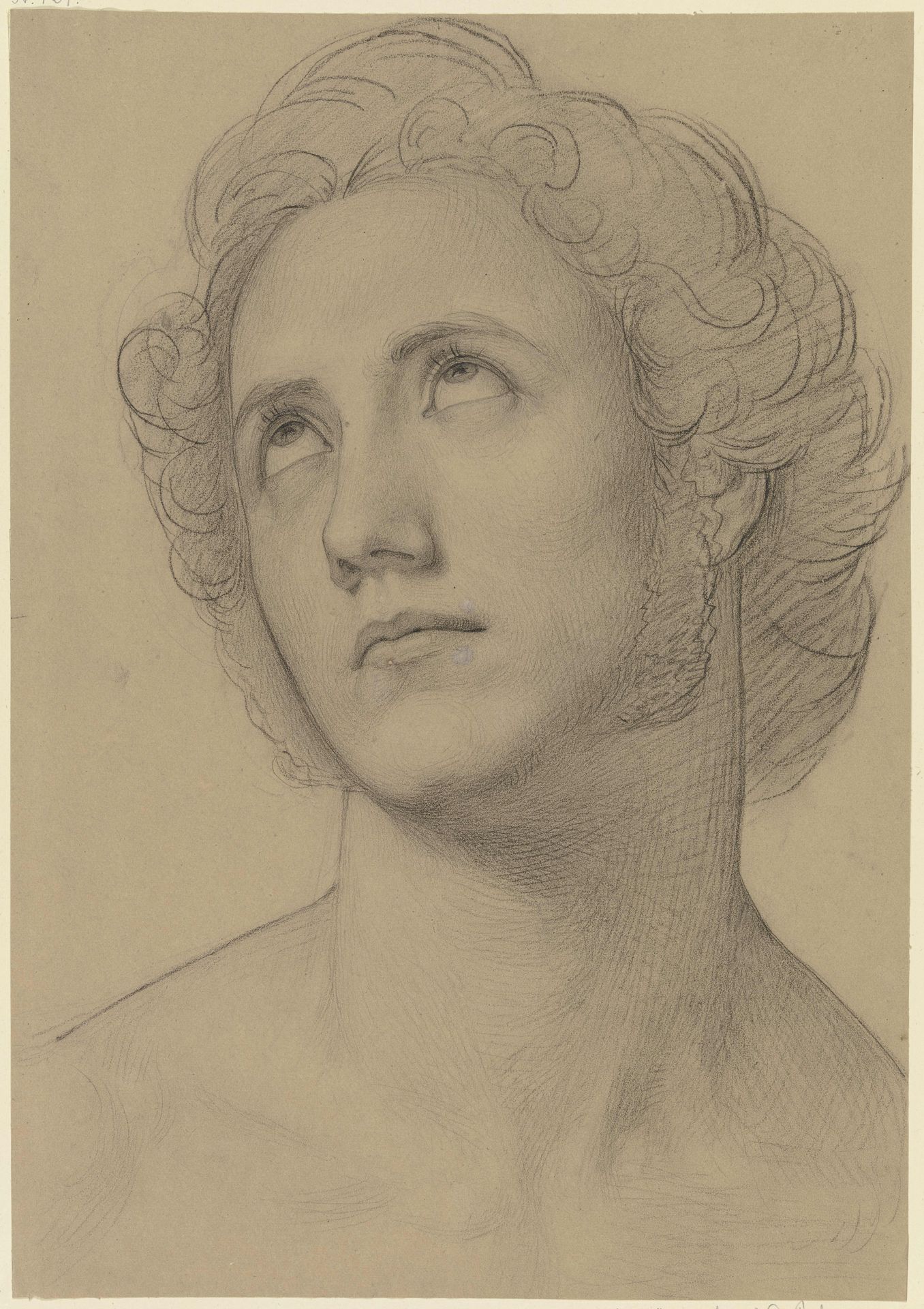 Young man, looking up by Marie Ellenrieder