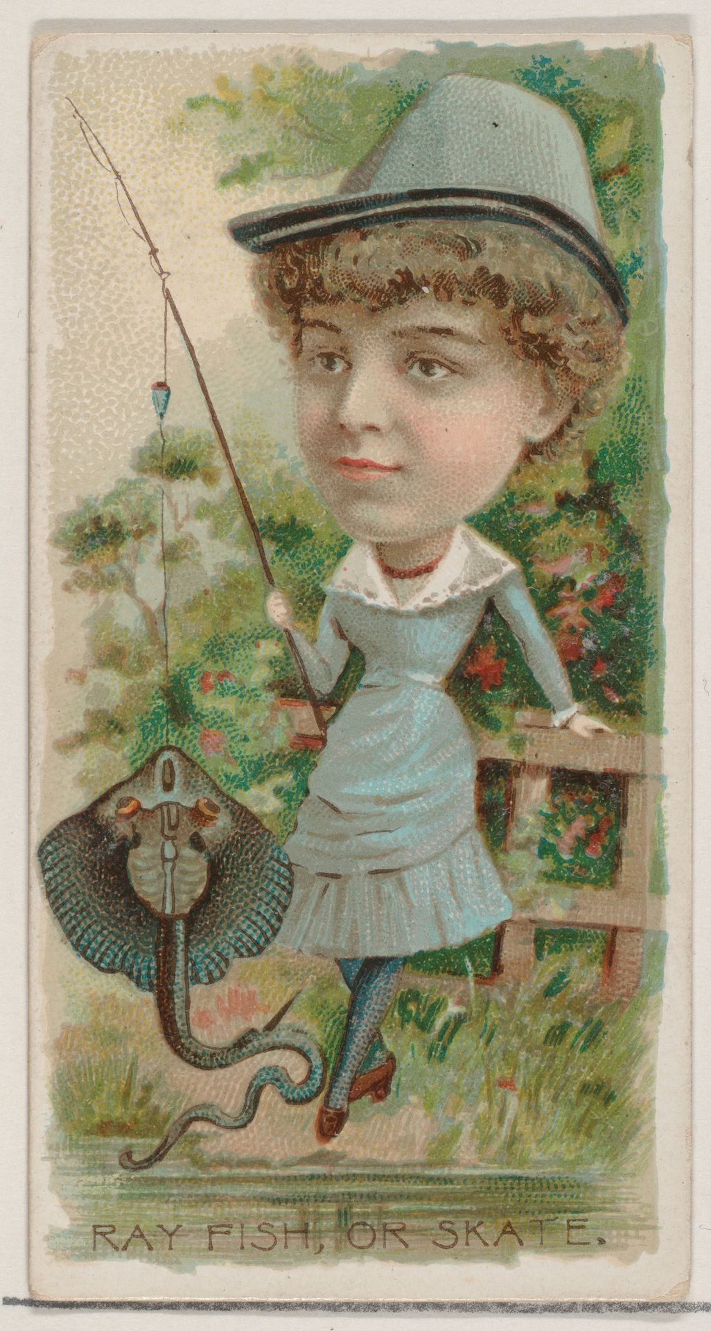 Ray Fish, or Skate, from the series Fishers and Fish (N74) for Duke brand cigarettes by Knapp & Company