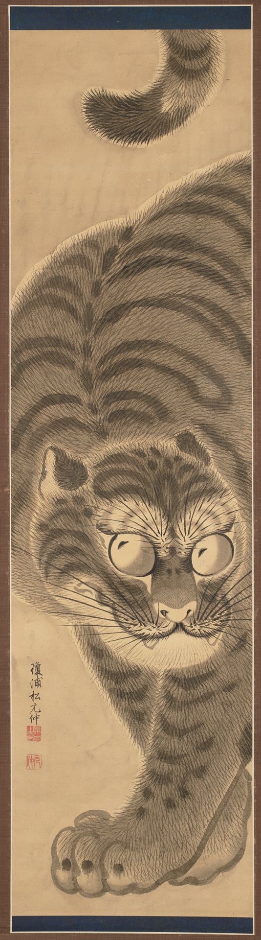 Walking Tiger by Matsui Genshu