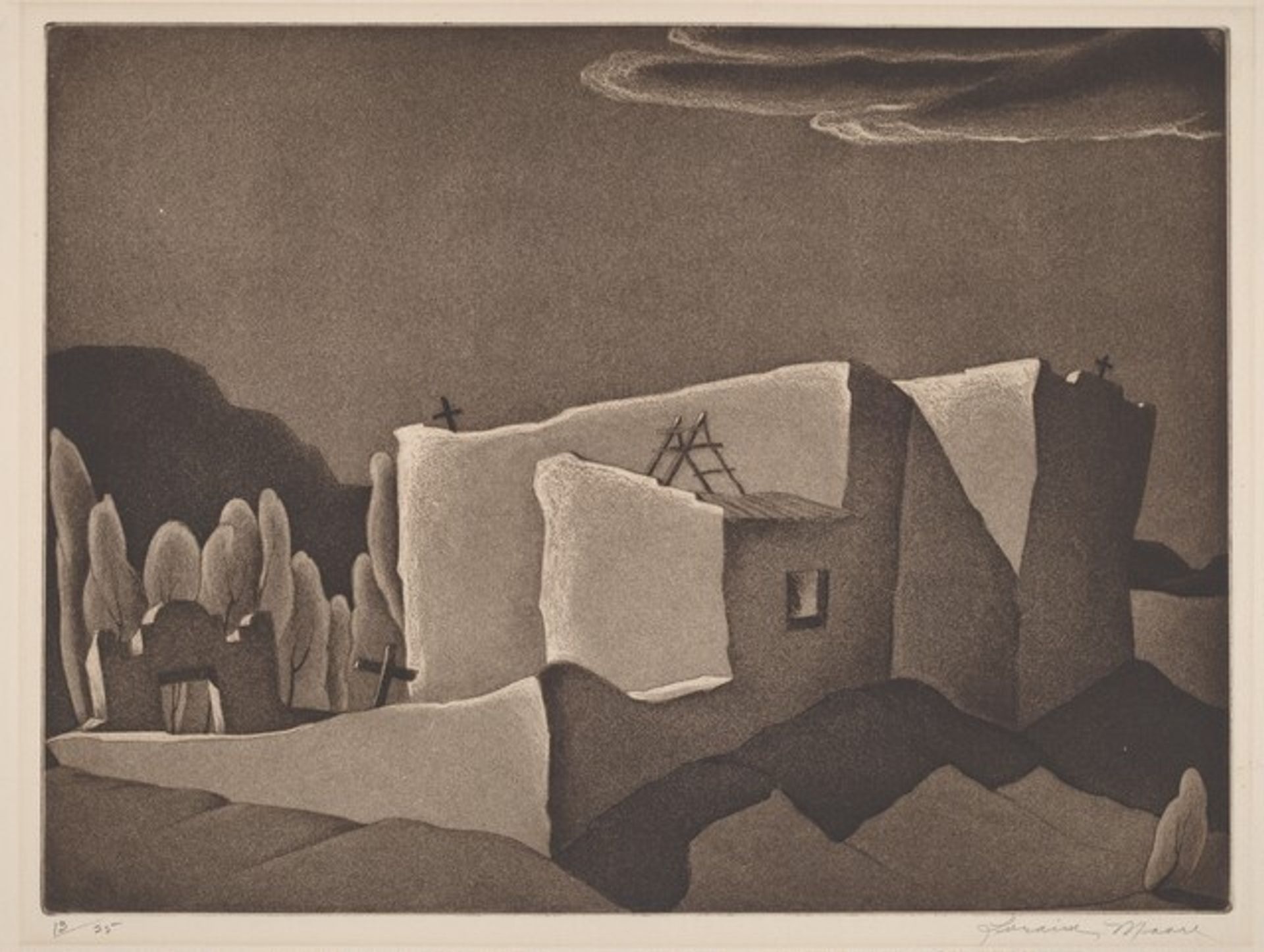 Picuris Pueblo by Loraine Elizabeth Moore