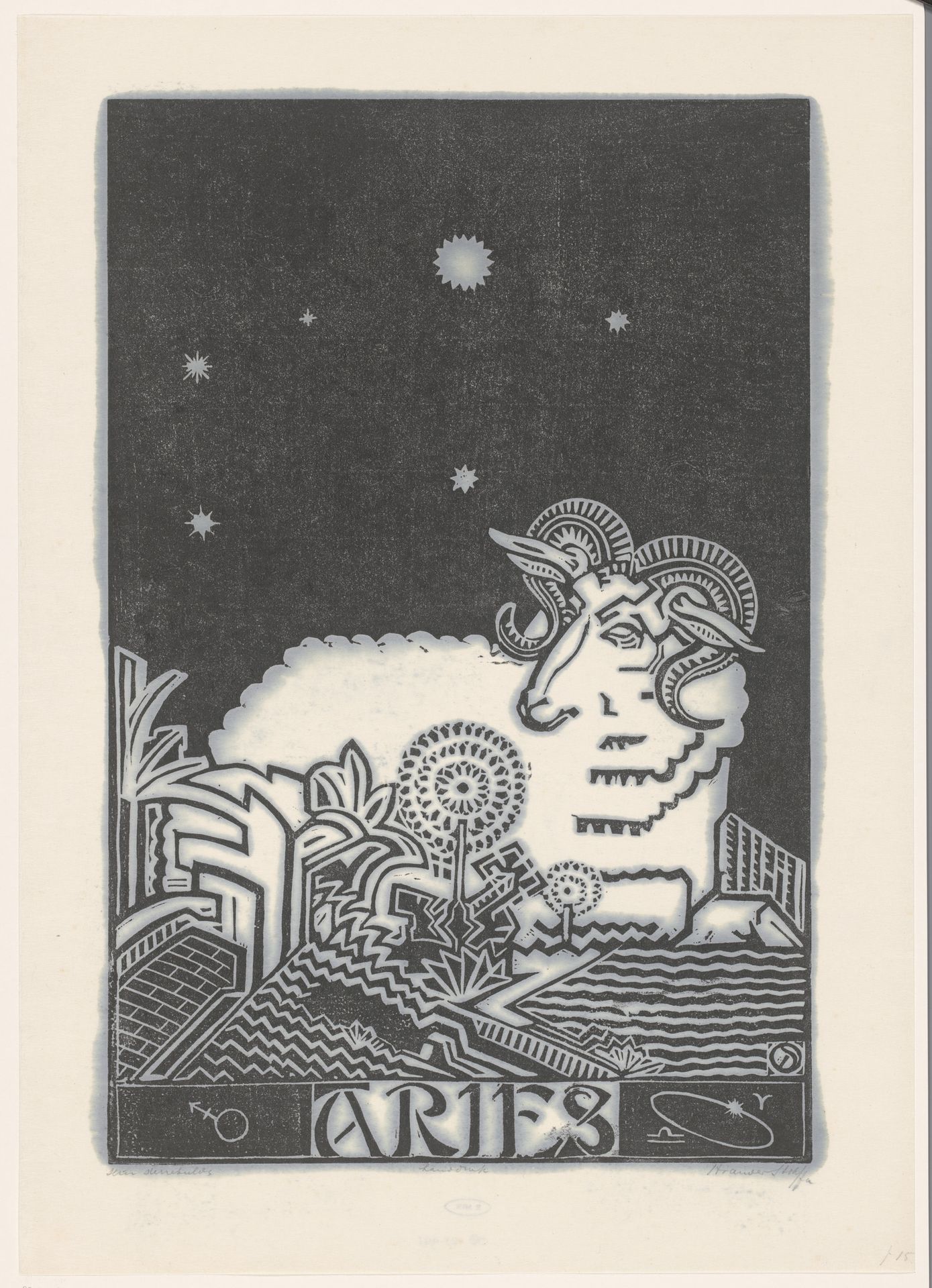 Sterrenbeeld ram by Henri van der Stok