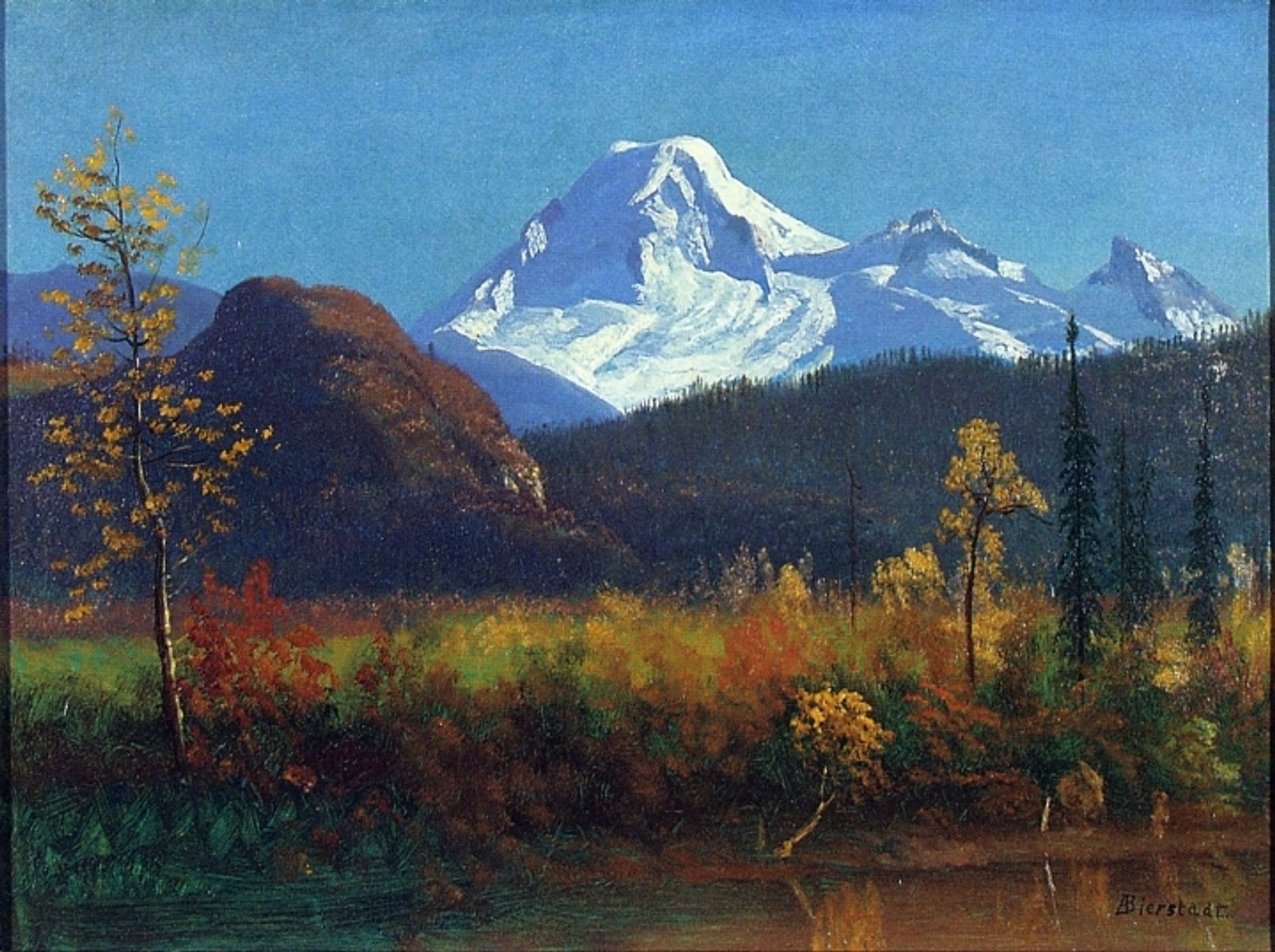 Mt. Rainier from the Southwest by Albert Bierstadt