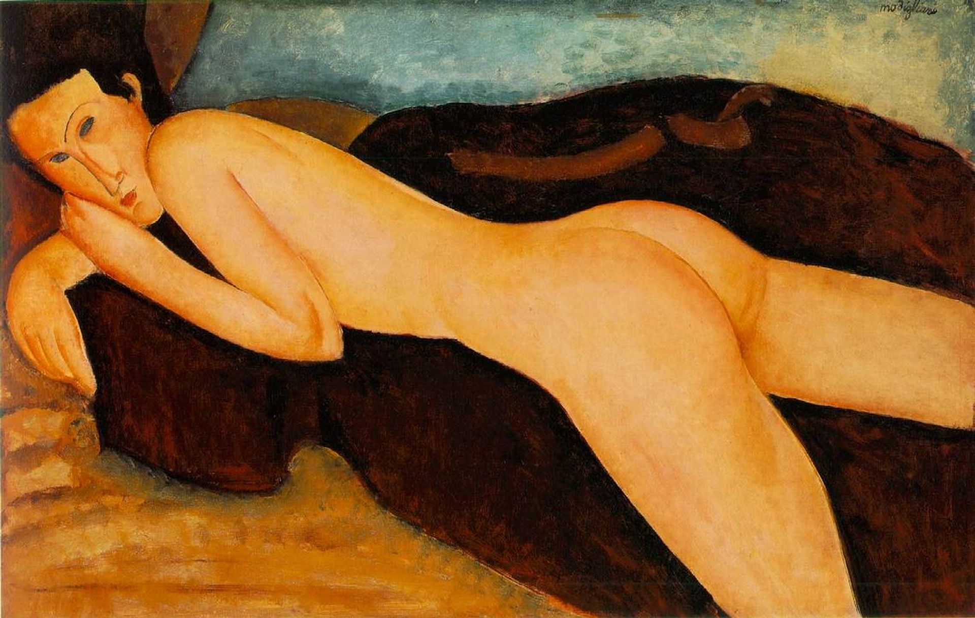 Reclining Nude from the Back by Amedeo Modigliani