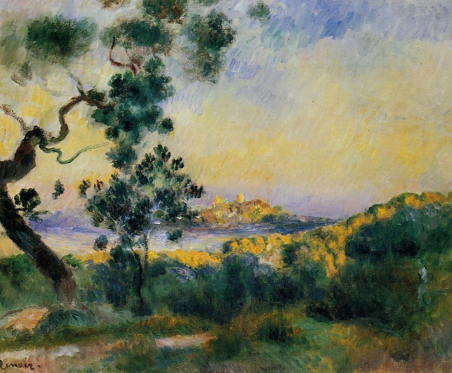 View of Antibes by Pierre-Auguste Renoir