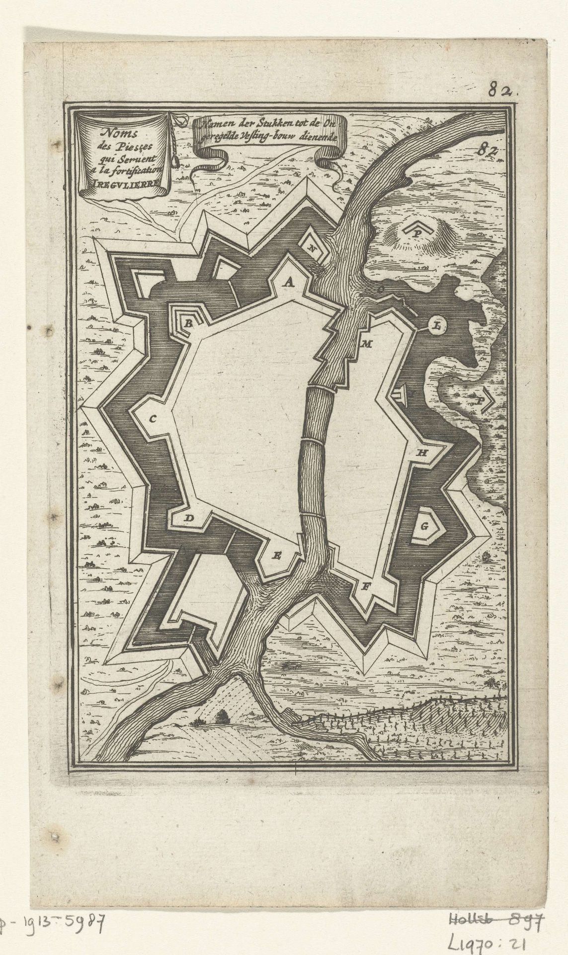 Illustratie voor 'Den Arbeid van Mars' van Allain Manesson Mallet by Romeyn de Hooghe