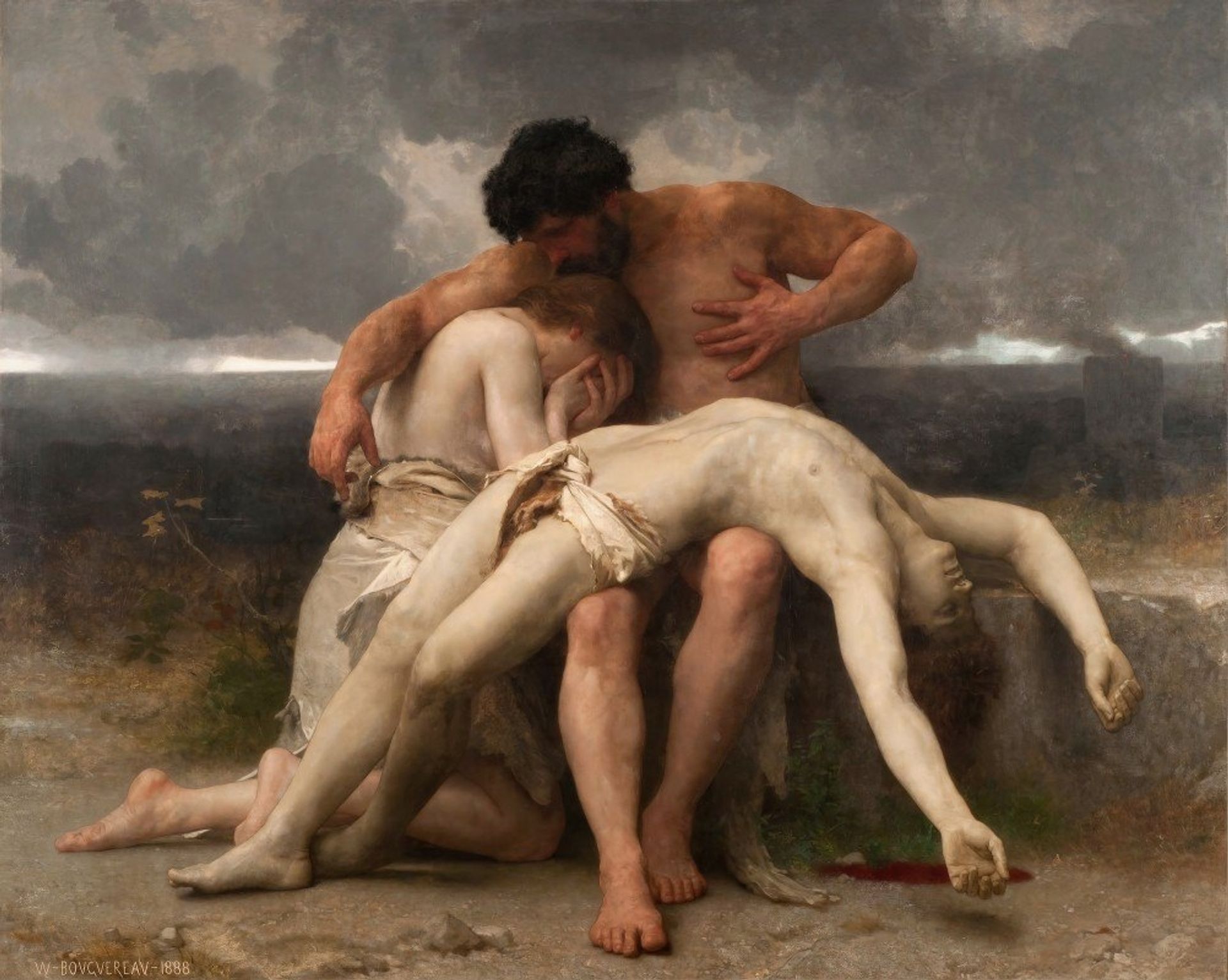 The First Mourning by William Bouguereau