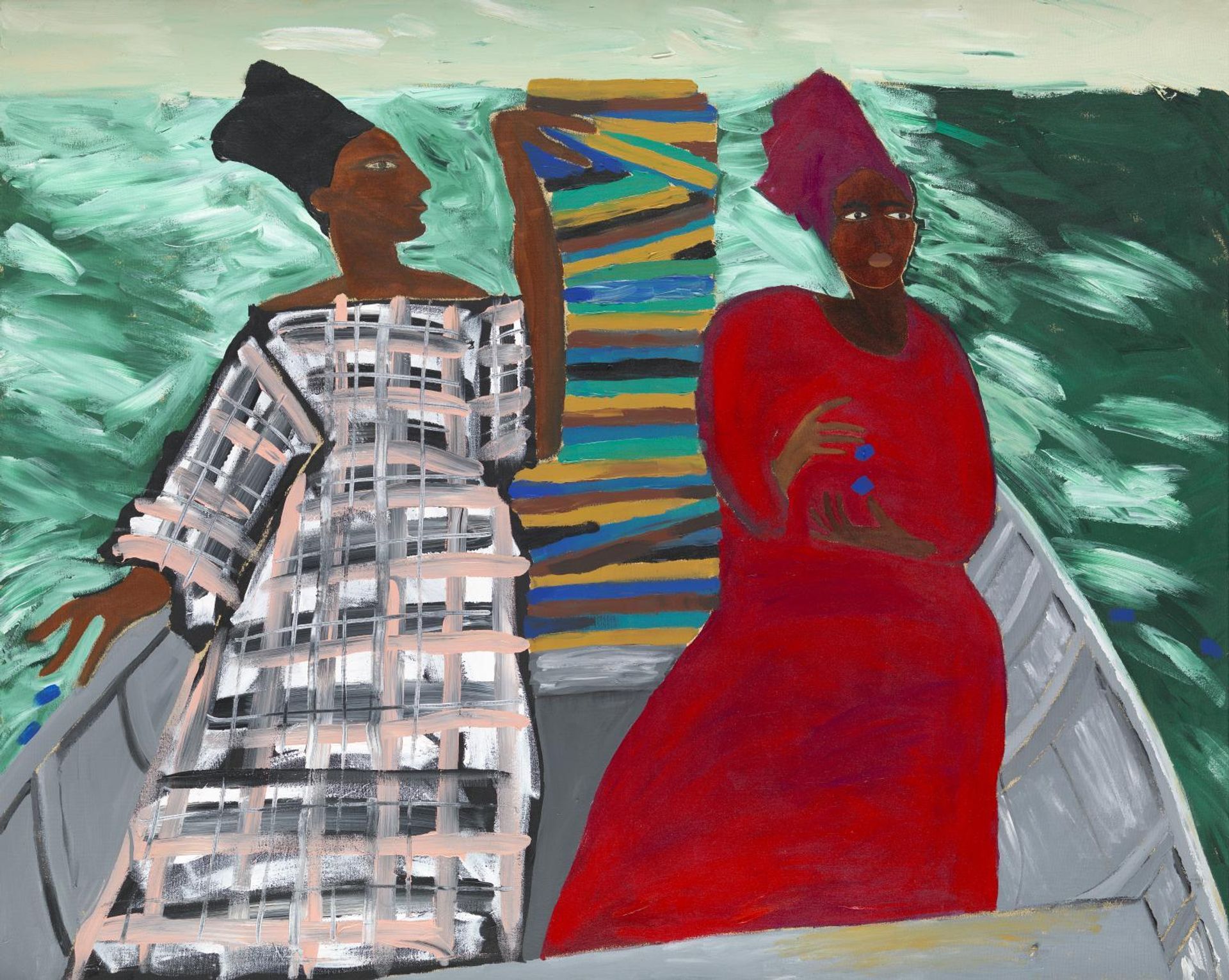 Between the Two my Heart is Balanced by  Lubaina Himid