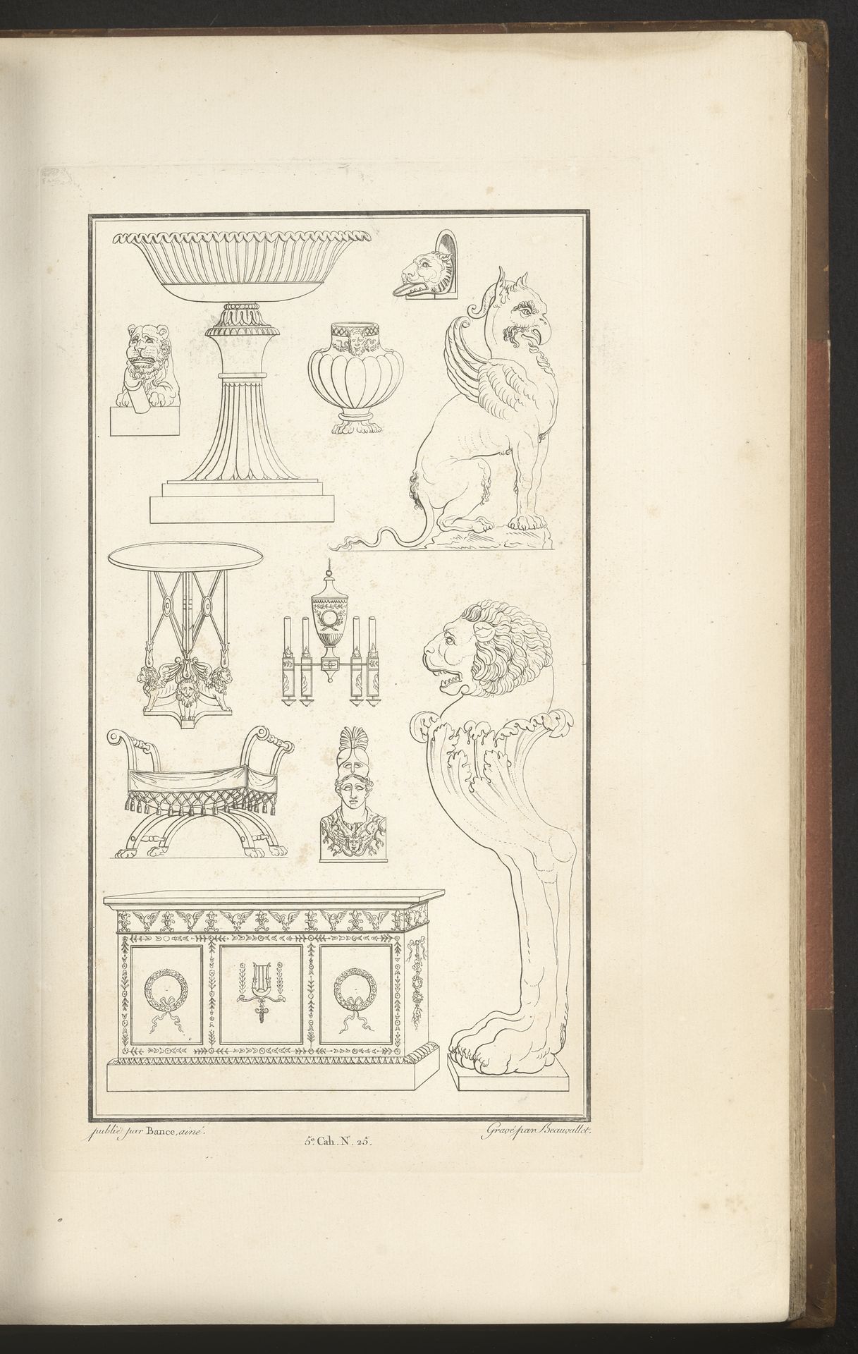 Diverse ornamenten by Pierre-Nicolas Beauvallet
