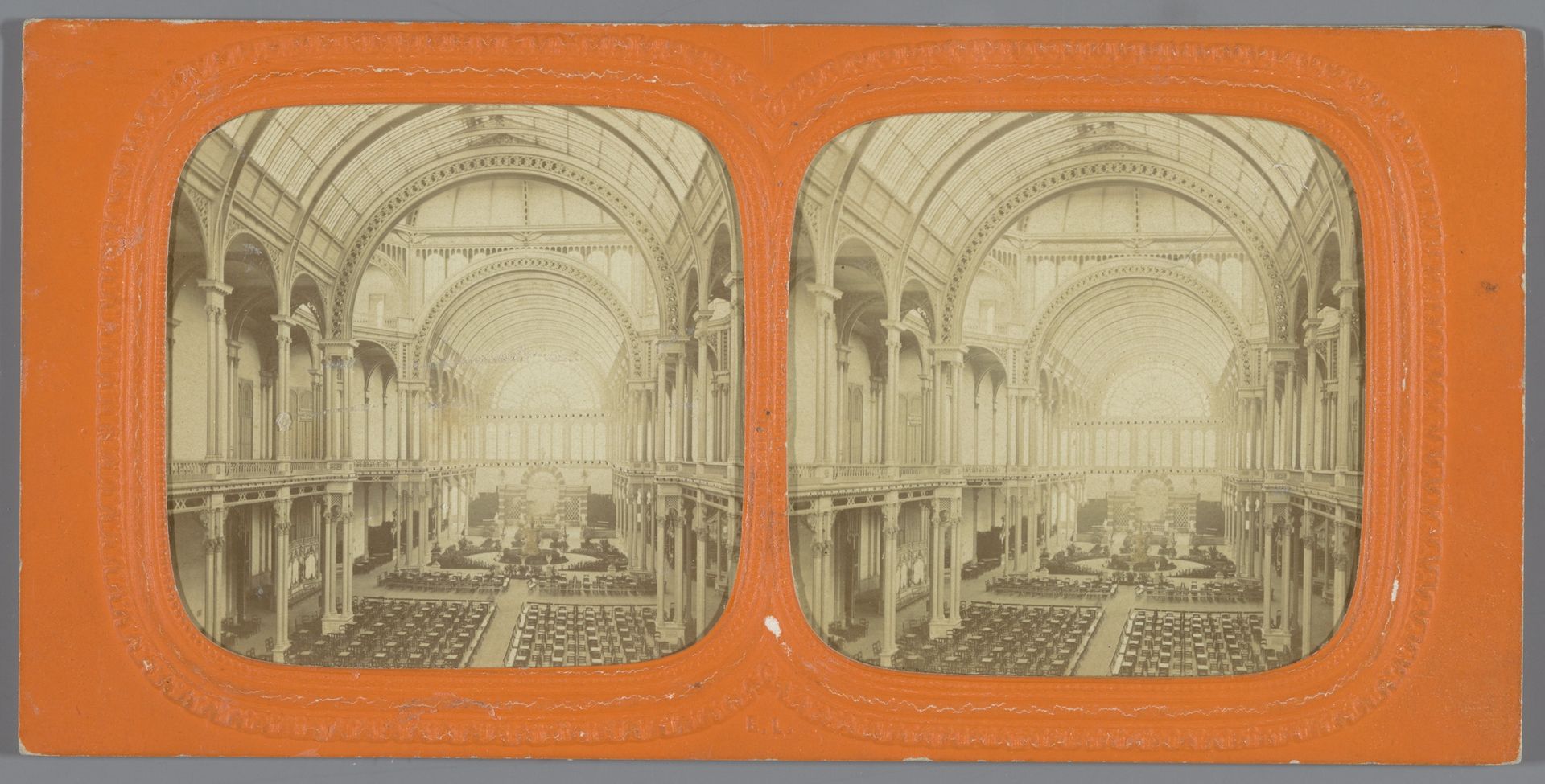 Interieur van het Paleis voor Volksvlijt in Amsterdam by Ernest Eléonor Pierre Lamy