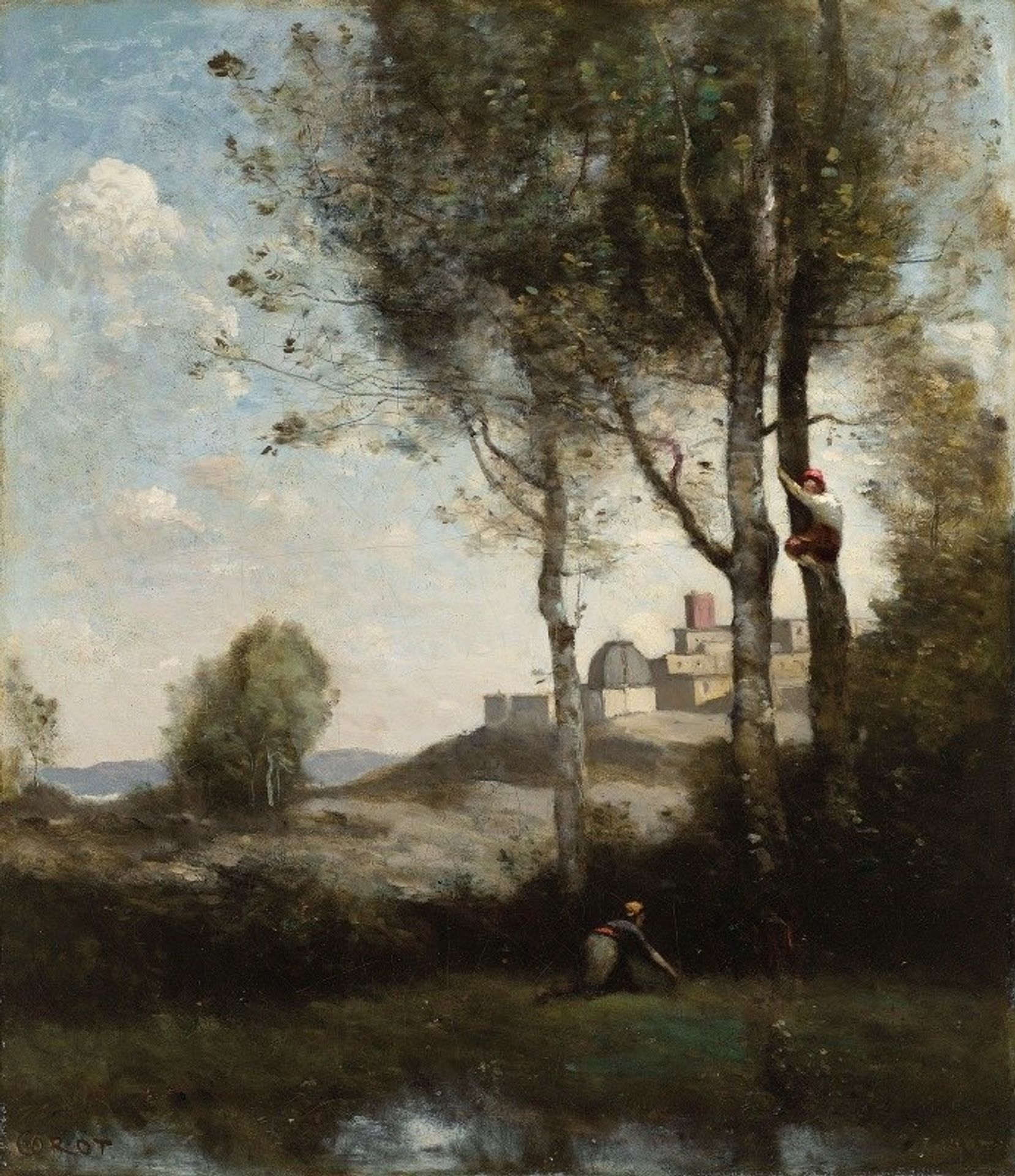 Les Dénicheurs Toscans by Camille Corot