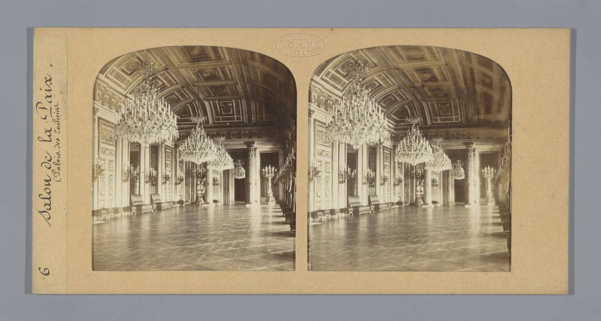 Salon de la Paix in het Tuilerieënpaleis, Parijs by Florent Grau