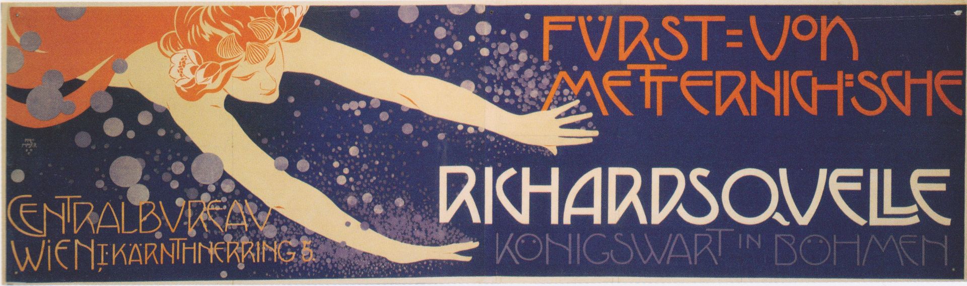 Poster for 'Prince Richard Metternich' by Koloman Moser