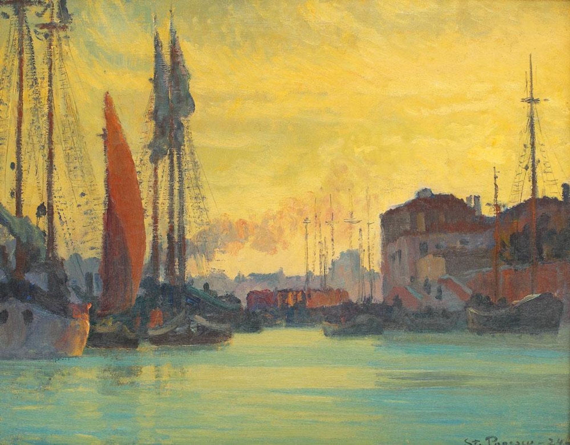 Sunset Over Chioggia by Stefan Popescu