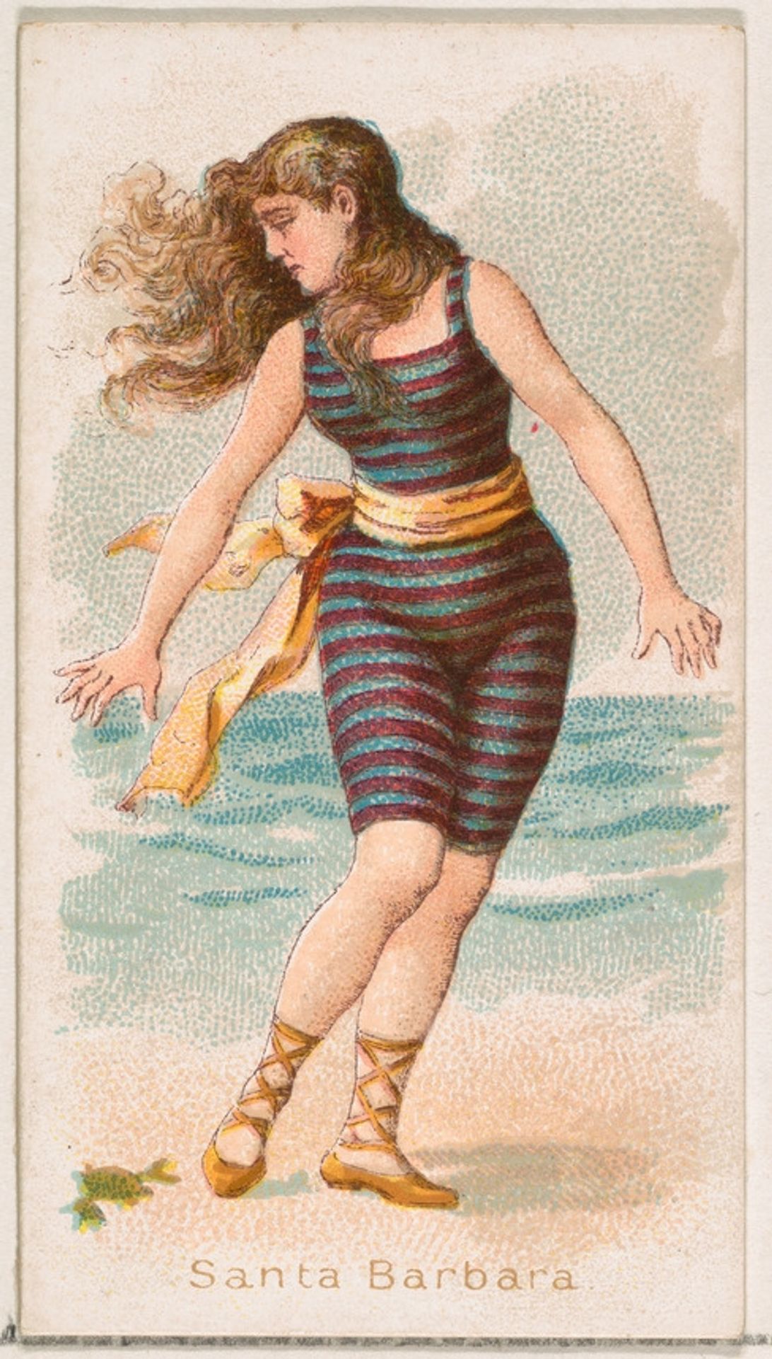 Santa Barbara, from the Fancy Bathers series (N187) issued by Wm. S. Kimball & Co. by William S. Kimball & Company