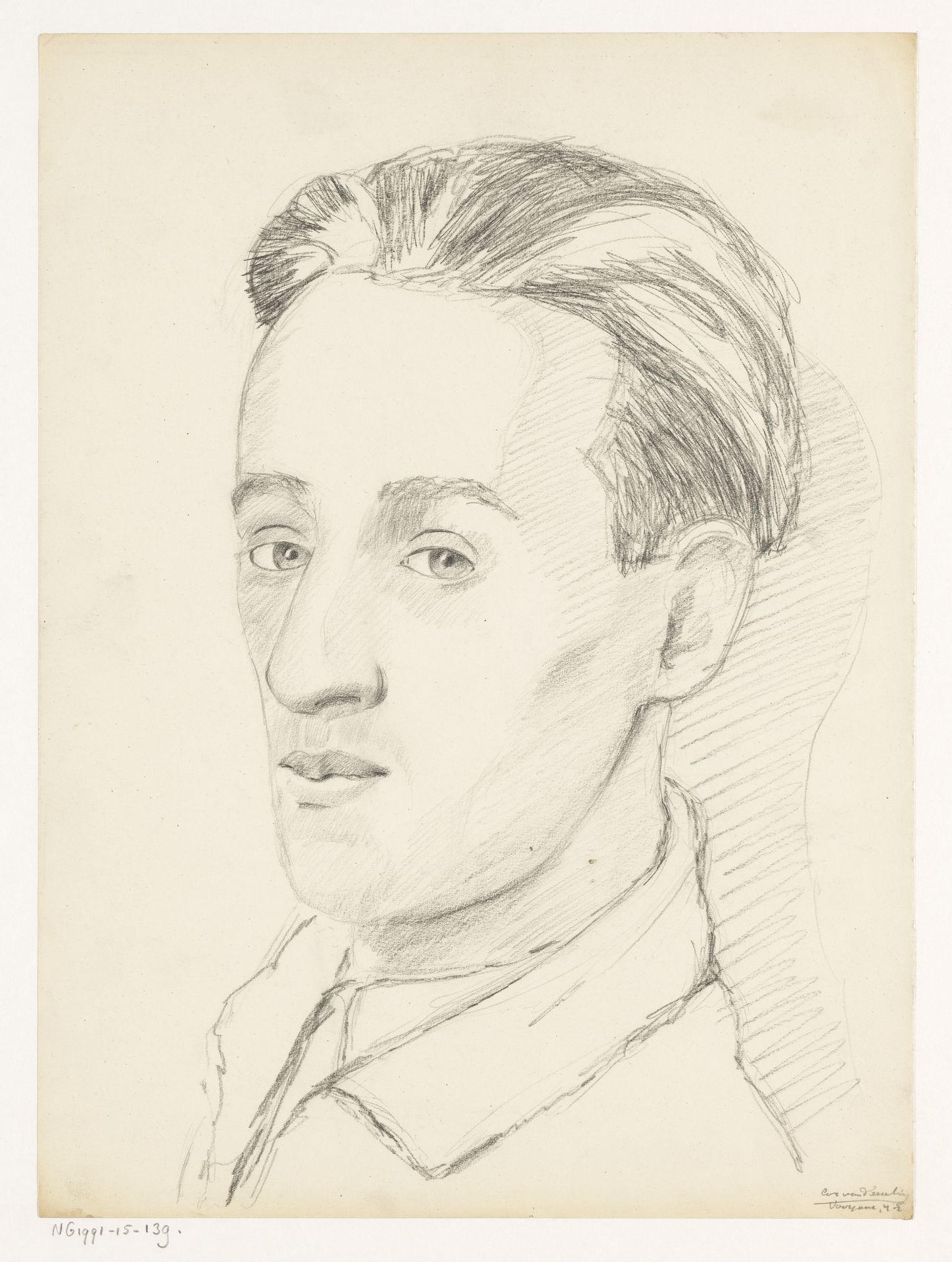 Zelfportret, voorjaar 1942 by Cor van Teeseling
