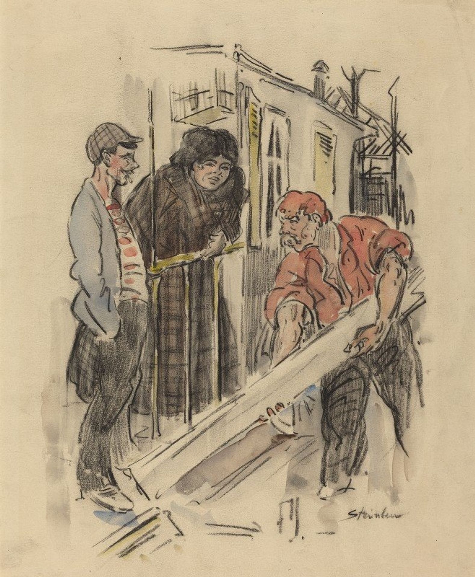 Gossips by Théophile Alexandre Steinlen