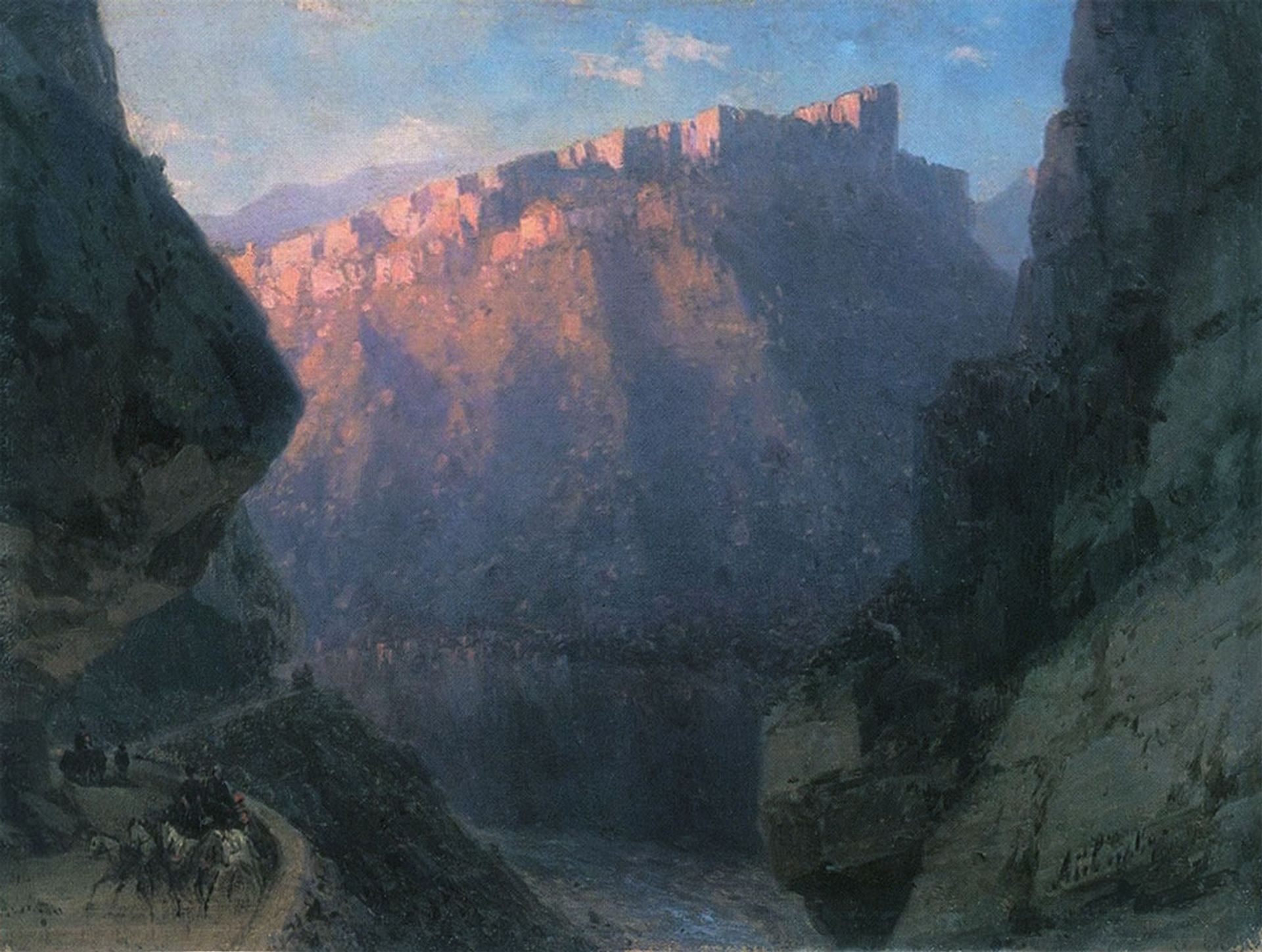 Darial Gorge by Ivan Konstantinovich Aivazovsky