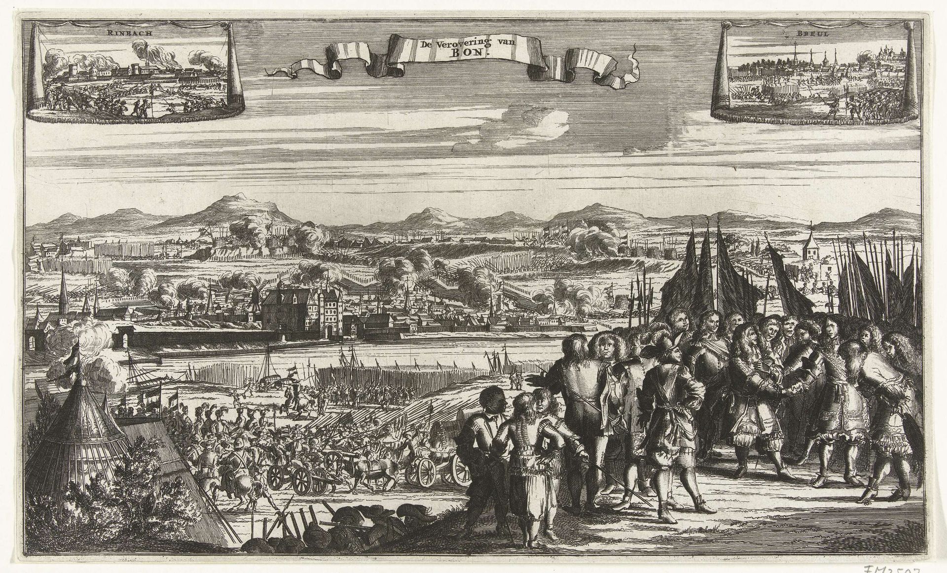 De verovering van Bonn door Willem III, 1673 by Anonymous