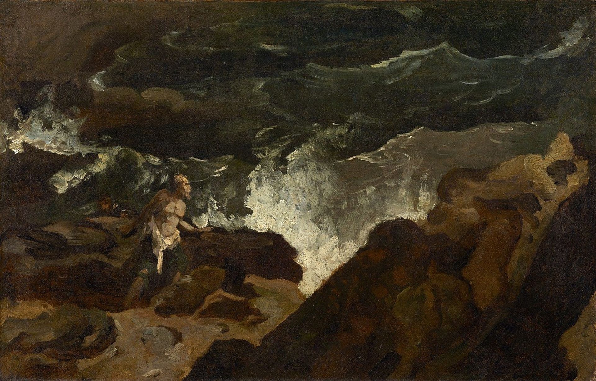 Shipwrecked on a Beach by Théodore Géricault
