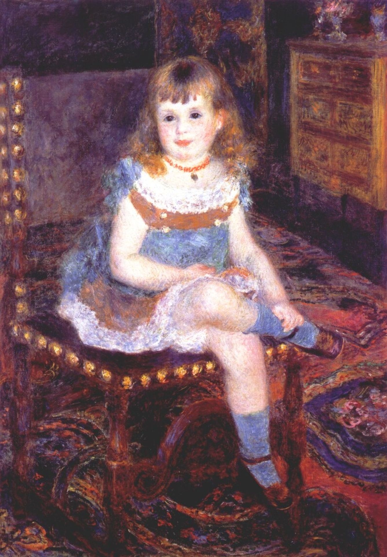 Georgette Charpentier Seated by Pierre-Auguste Renoir